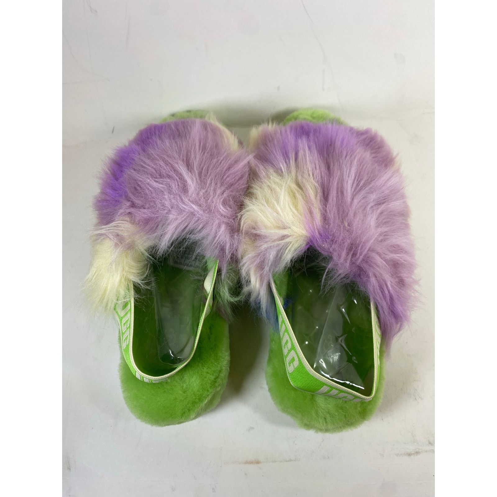Ugg UGG Fluff Yeah Slides 9W Green NWT Size US 9 / IT 39 - 6 Thumbnail