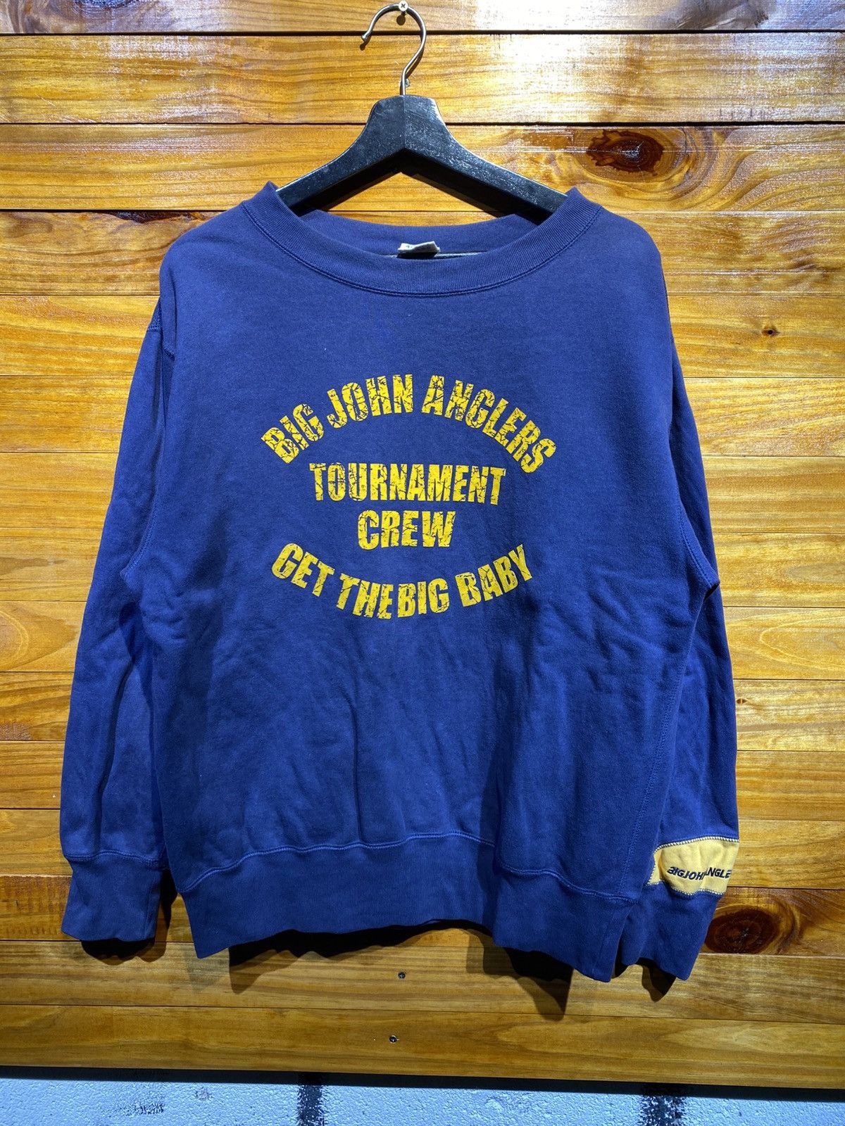 Big John Vintage 90s Big John Anglers Navy Crewneck Get the Big Baby Size US M / EU 48-50 / 2 - 3 Thumbnail