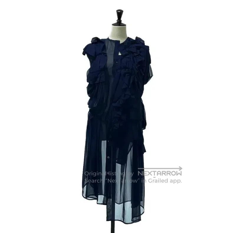 Comme des Garcons Comme des Garcons Asymmetrical sheer organza patchwork sle Size S / US 4 / IT 40 - 1 Thumbnail