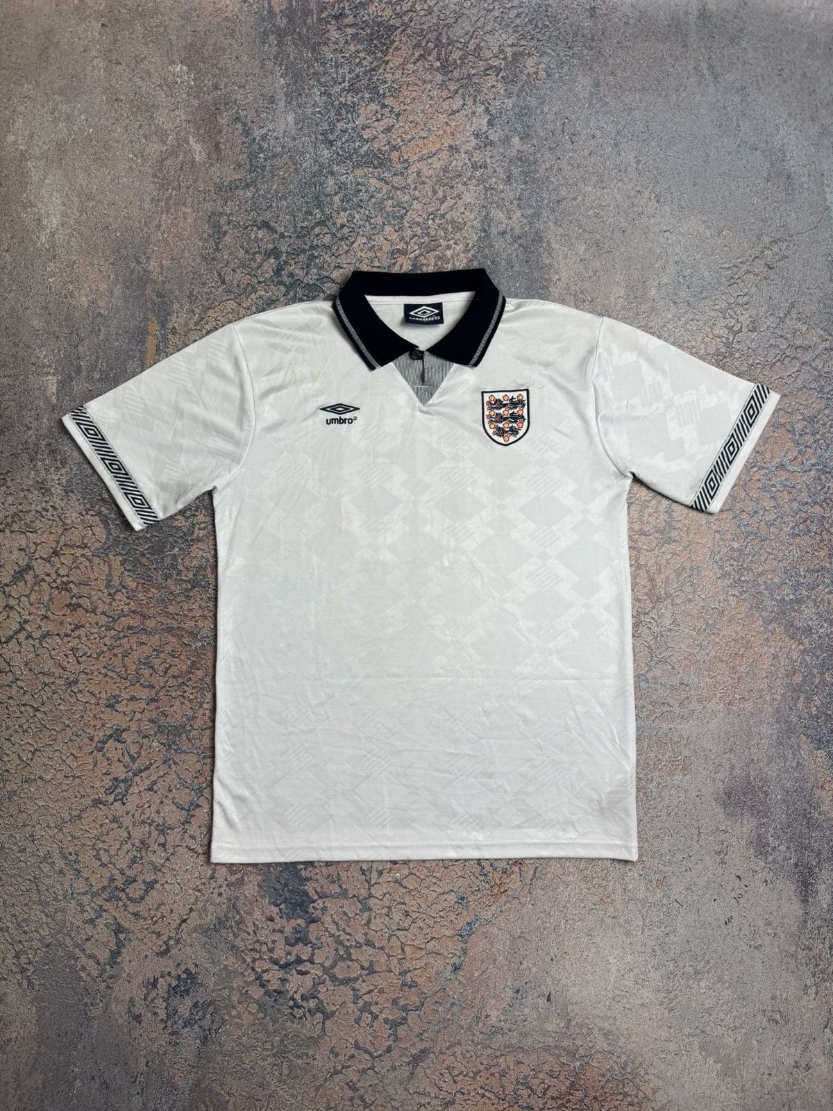 Vintage Vintage England Score draw 1990/92 #19 Soccer jersey Size US L / EU 52-54 / 3 - 1 Thumbnail