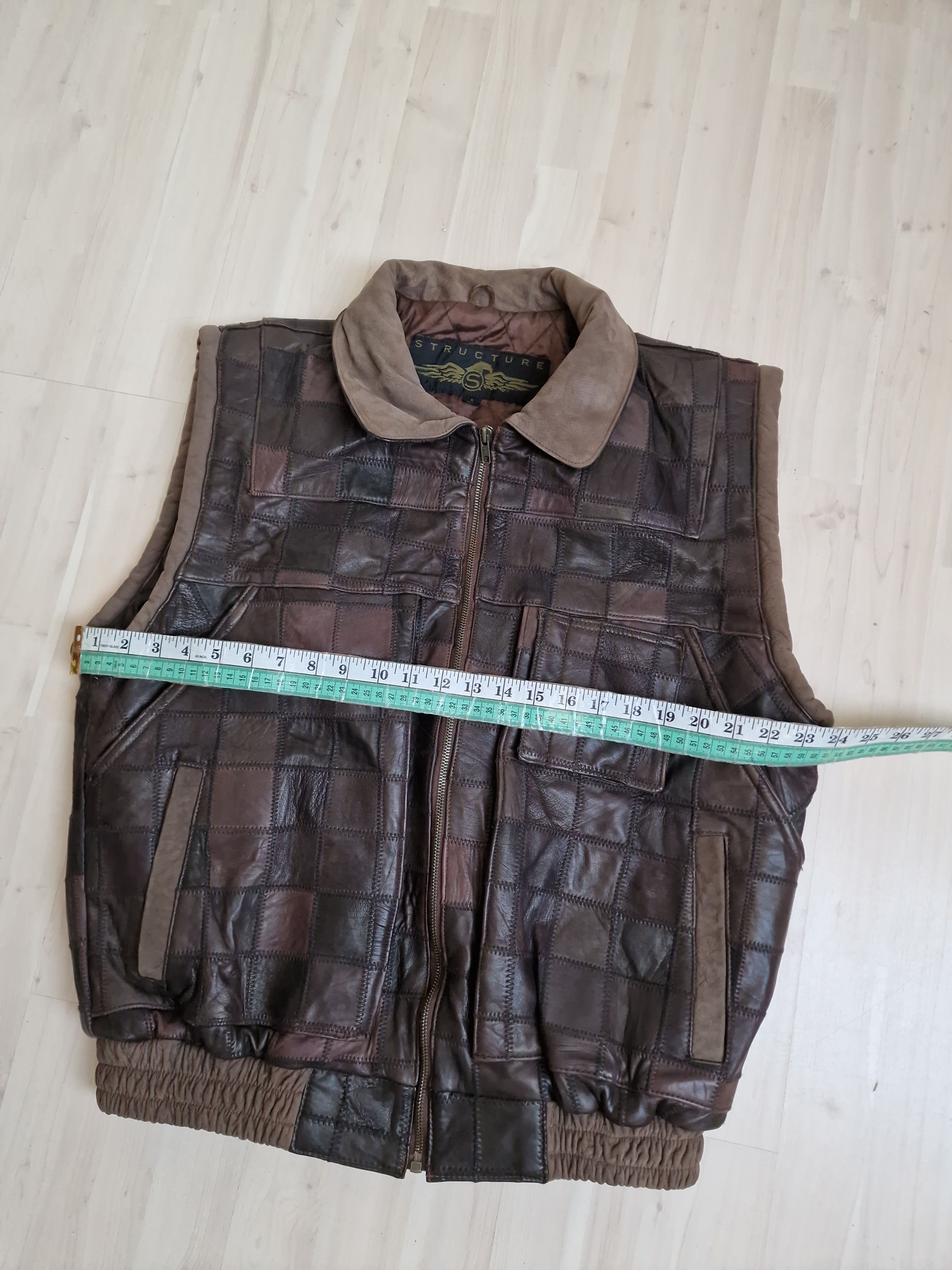 Genuine Leather × Vintage Genuine Leather Vintage Vest bomber deep front pockets Size US S / EU 44-46 / 1 - 15 Thumbnail