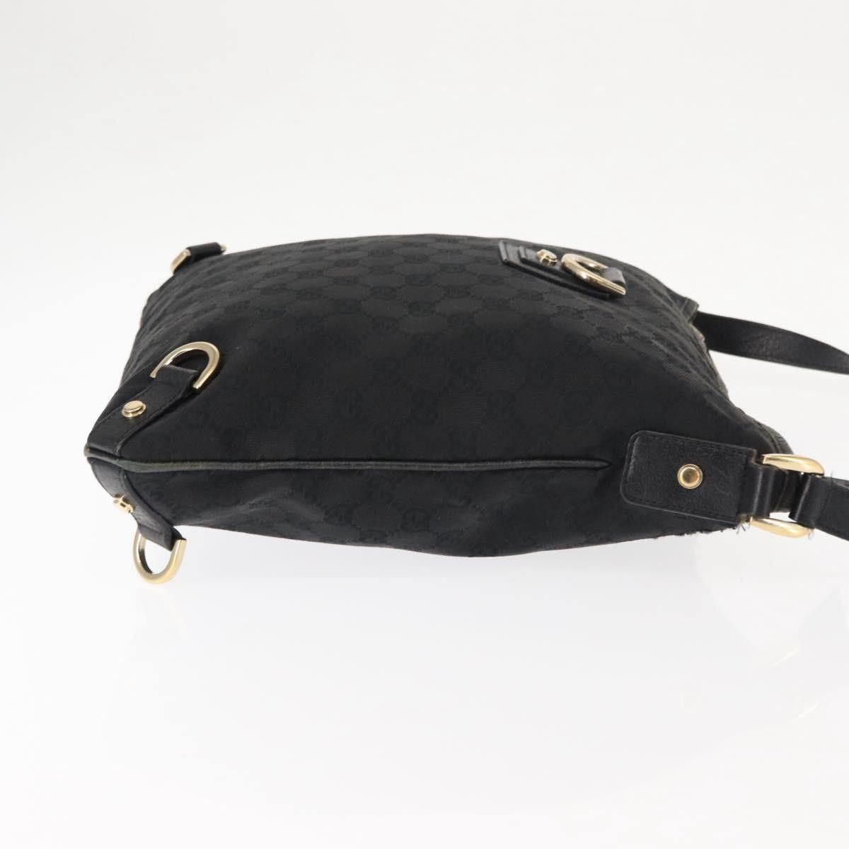 Gucci GUCCI GG Canvas Abbey Shoulder Bag Black Gold Size ONE SIZE - 5 Thumbnail