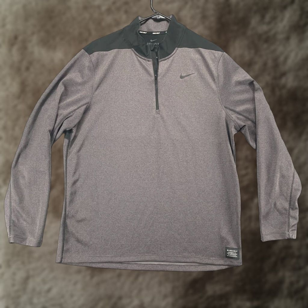 Nike Nike Sweatshirt Mens Large Gray Large Active Golf Stretch 1/4 Zip Pullover Logo Size US L / EU 52-54 / 3 - 1 Thumbnail