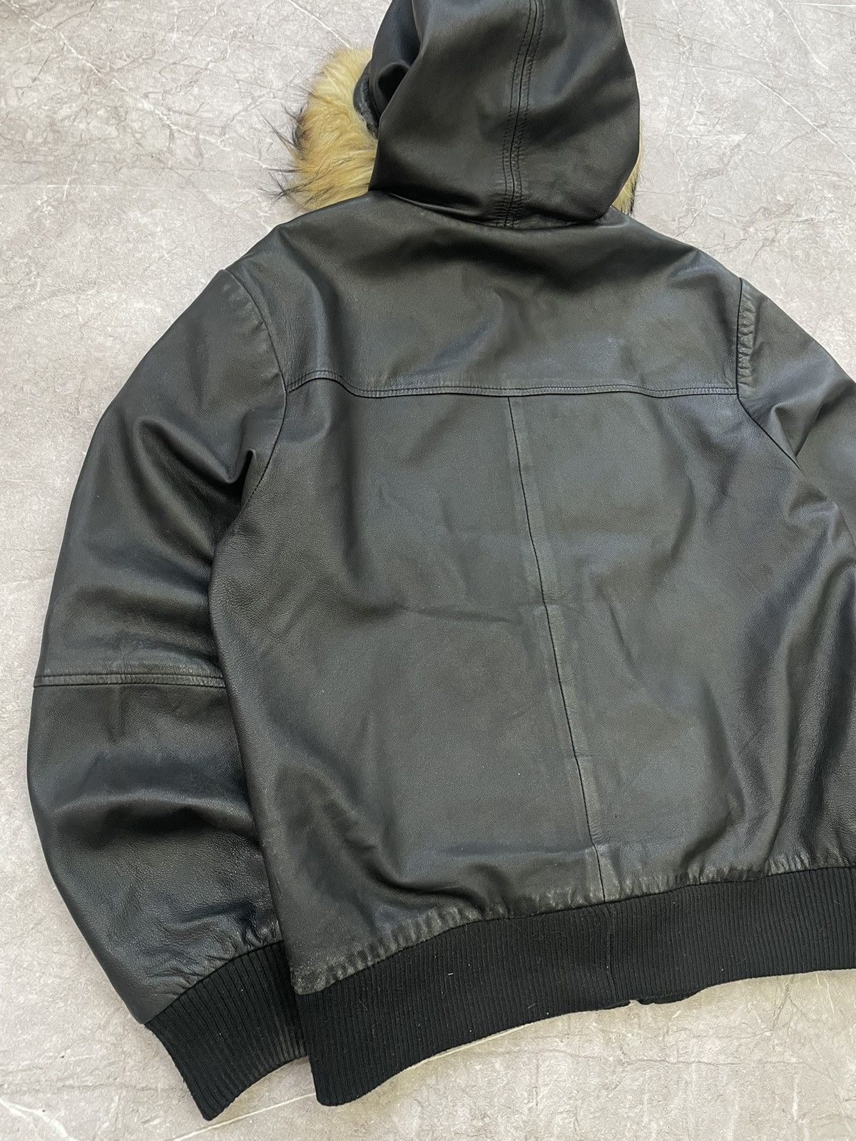 Hysteric Glamour × If Six Was Nine Avant Garde If Six Was Nine Style LEATHER Jacket fur Hood Size US M / EU 48-50 / 2 - 11 Thumbnail