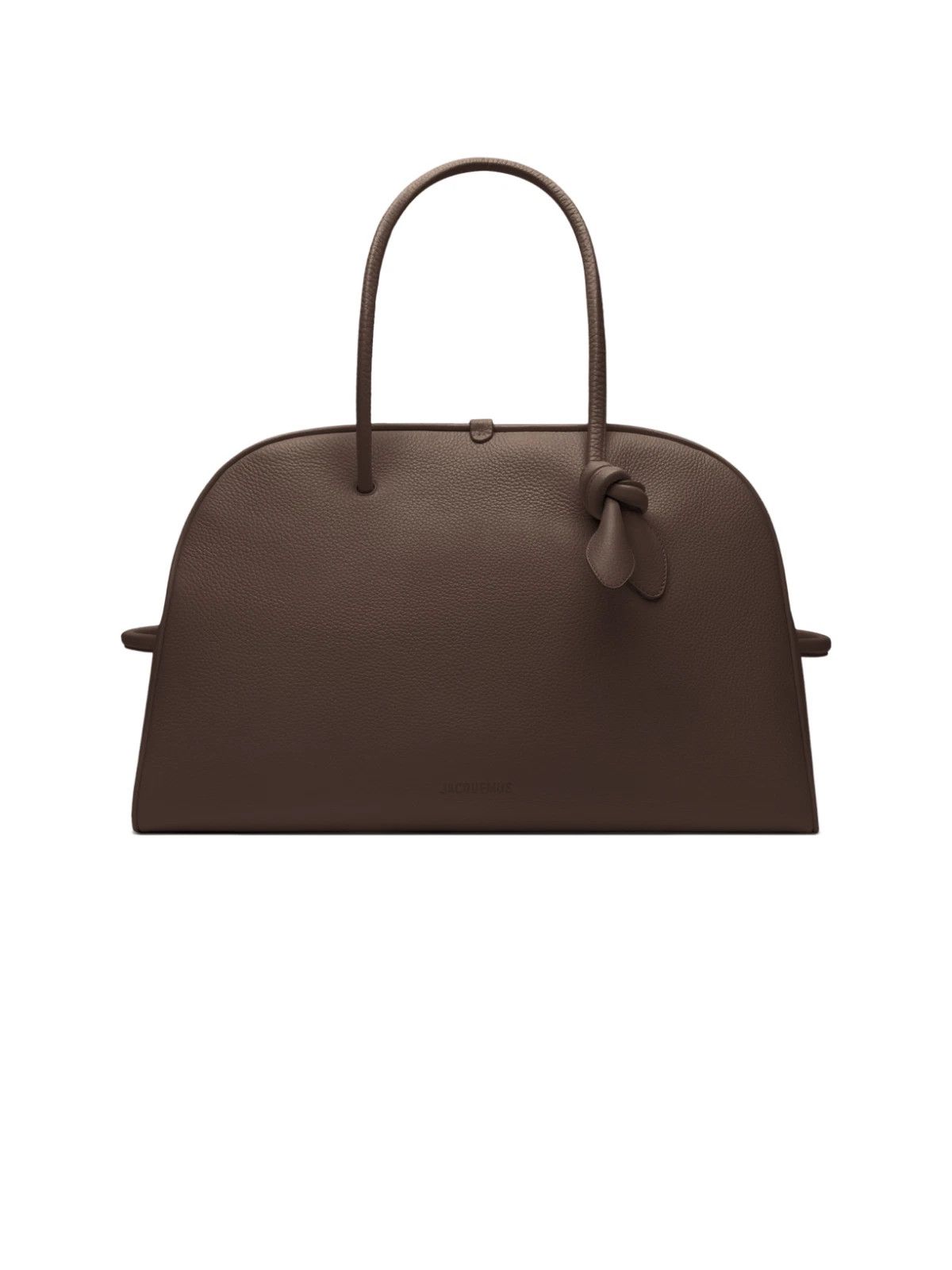 JACQUEMUS Large Turismo Dark Brown Soft Bowling Bag