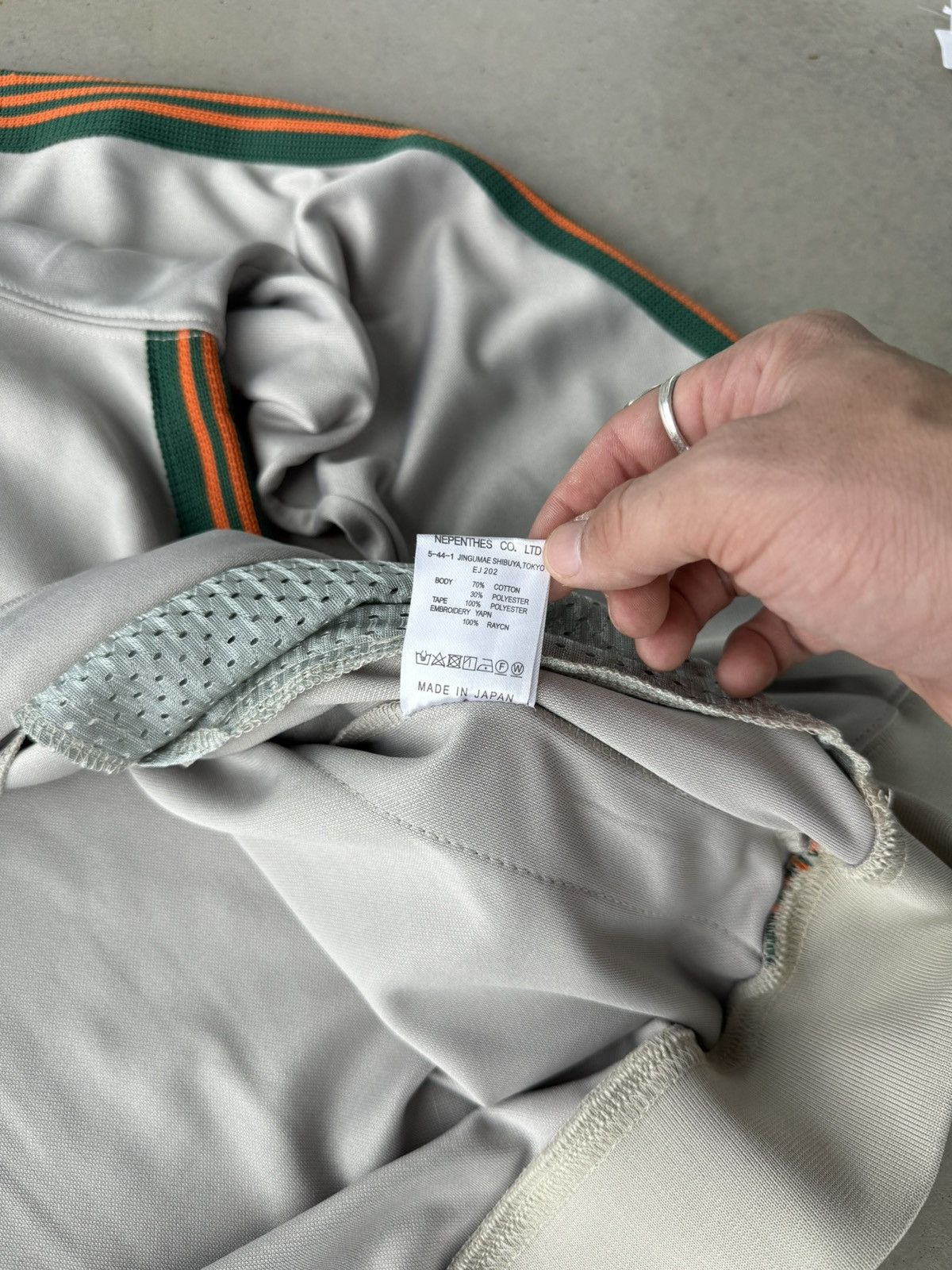 Needles Needles Embroidered Logo Green & Orange Stripe Track Jacket Size US M / EU 48-50 / 2 - 8 Thumbnail