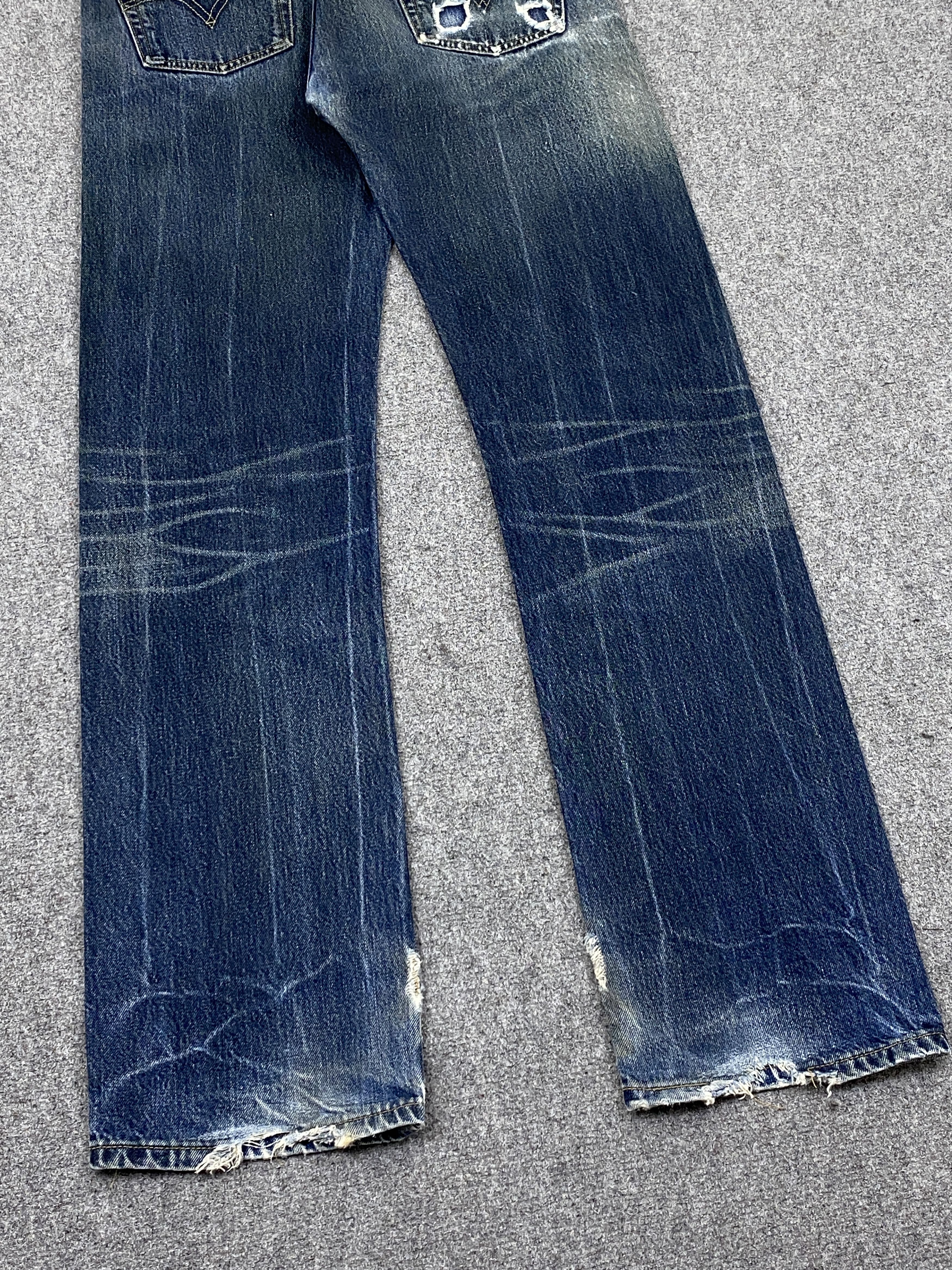 Levi's Distressed Vintage Levis 501 Blue Jeans DP2718 Size US 30 / EU 46 - 18 Thumbnail
