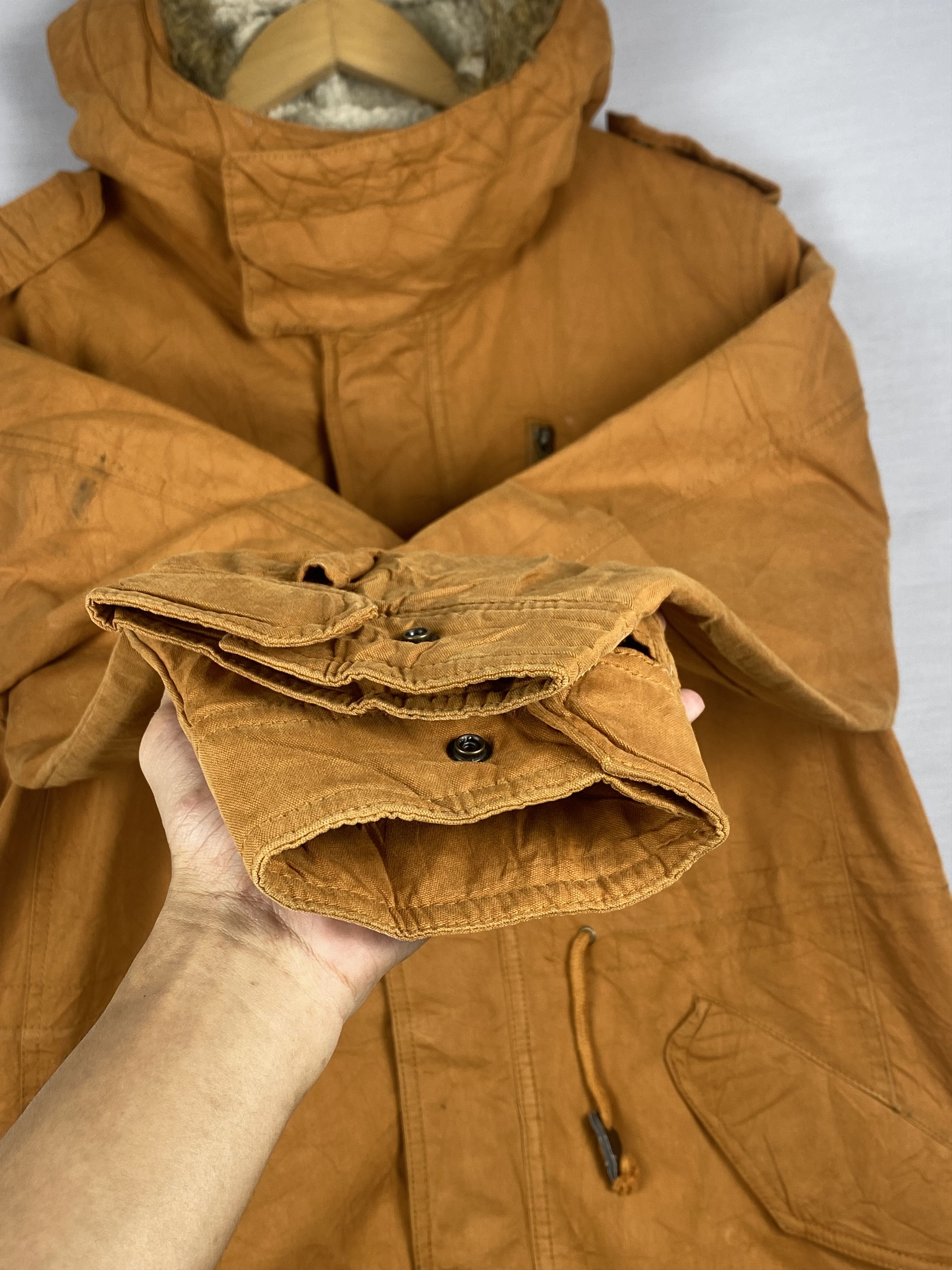 Japanese Brand Vintage Japanese Sherpa Hoodie Zip Up Parka Jacket Size US L / EU 52-54 / 3 - 7 Thumbnail