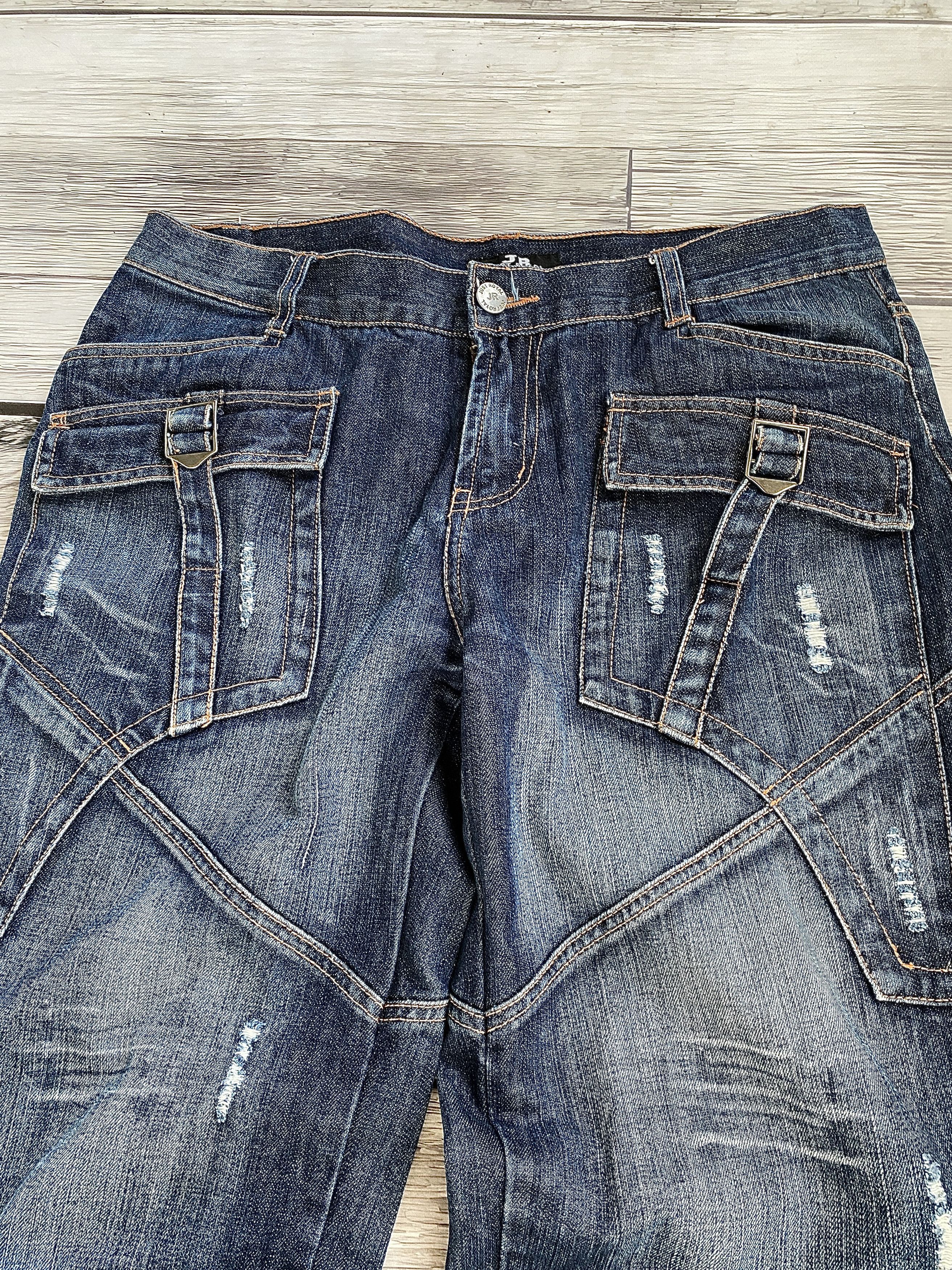 Japanese Brand Vintage Rick Owens Junya Watanabe Style Flared Jeans Size US 32 / EU 48 - 3 Thumbnail