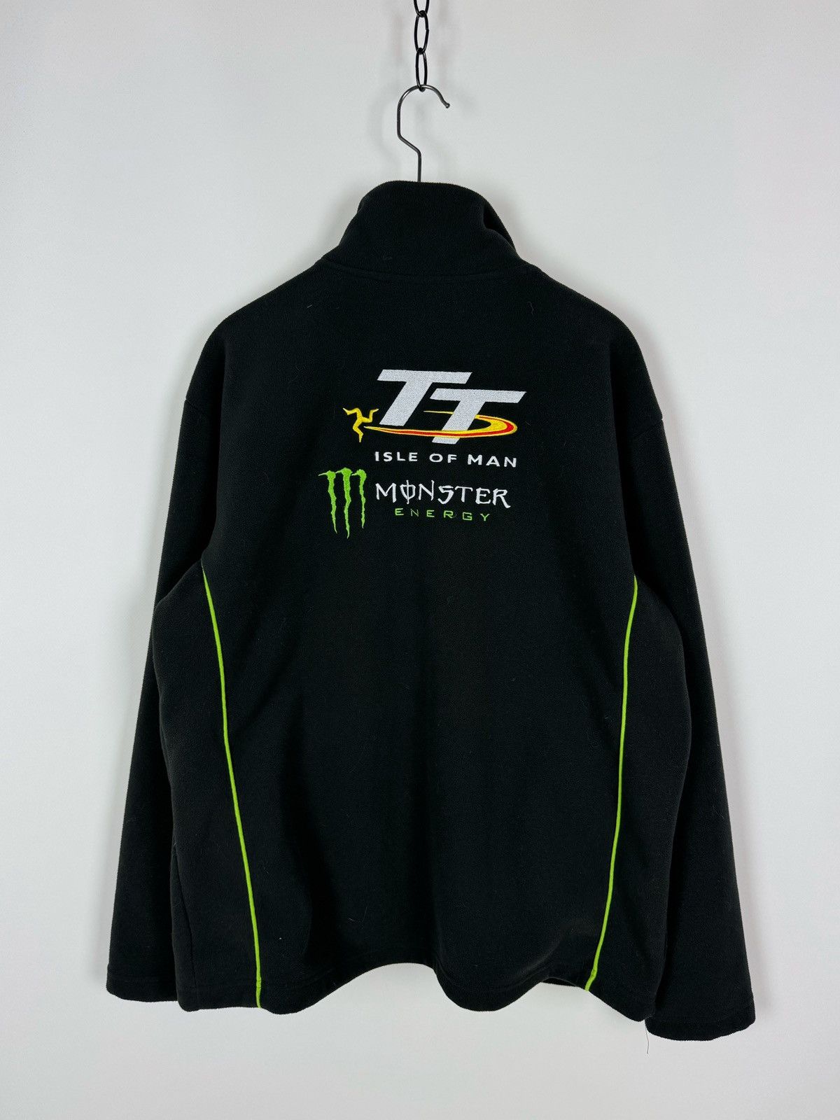 Vintage Monster Energy TT Isle Of Man Fleece Jacket Size US S / EU 44-46 / 1 - 11 Thumbnail