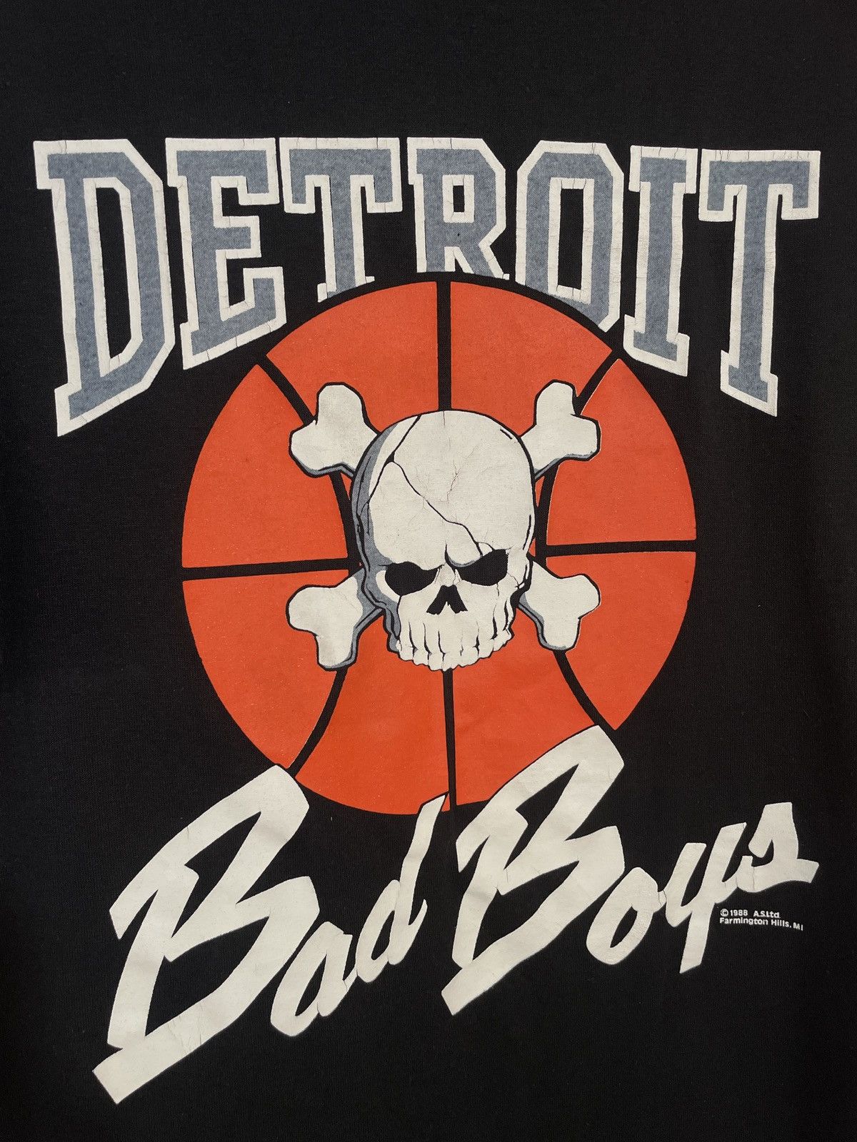 NBA 1988 DETROIT PISTONS BAD BOYS SHIRT Size US XL / EU 56 / 4 - 8 Thumbnail