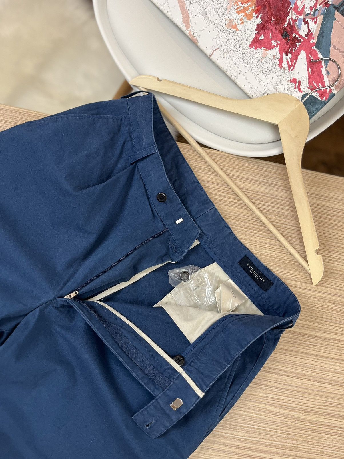 Burberry × Vintage Burberry Blue Casual Pants Men's Size US 34 / EU 50 - 5 Thumbnail