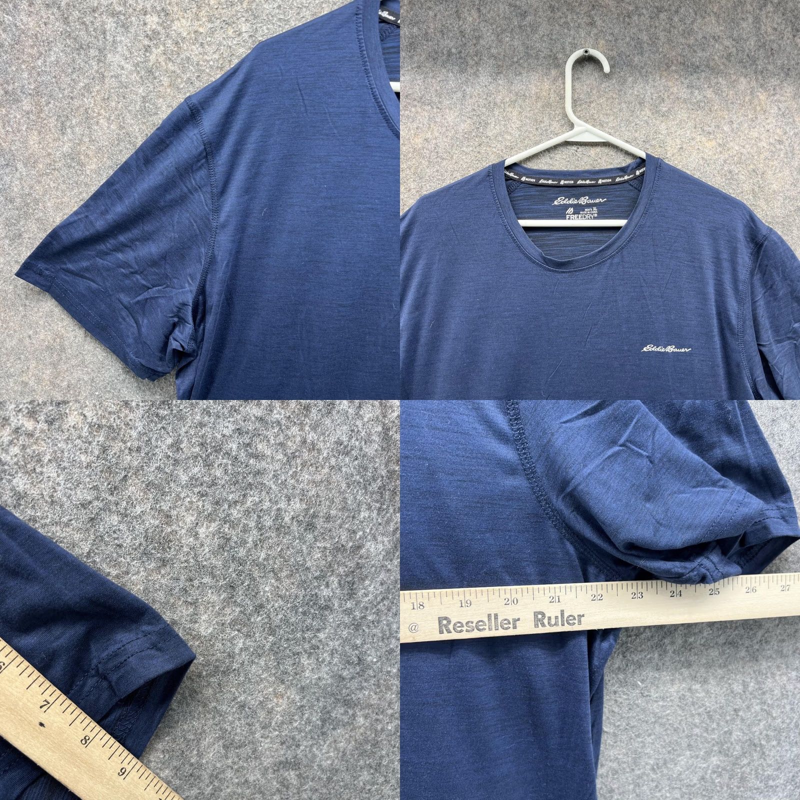 Eddie Bauer Eddie Bauer Shirt Men XL Blue Knit Logo Short Sleeve Crew Neck Navy? Size US L / EU 52-54 / 3 - 8 Thumbnail