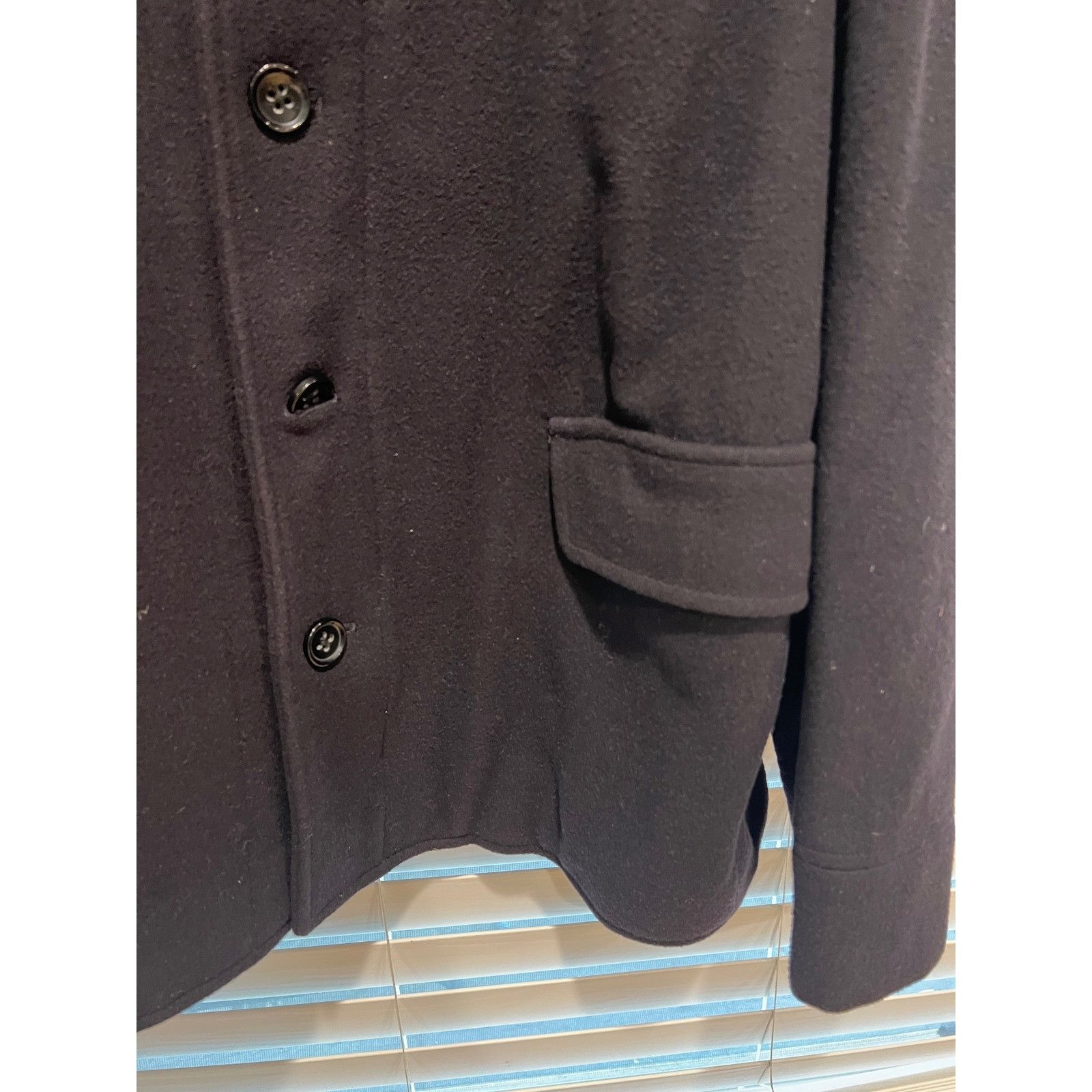 Banana Republic Banana Republic XXL Blue Wool Blend Military Style Jacket Co Size US XXL / EU 58 / 5 - 2 Thumbnail