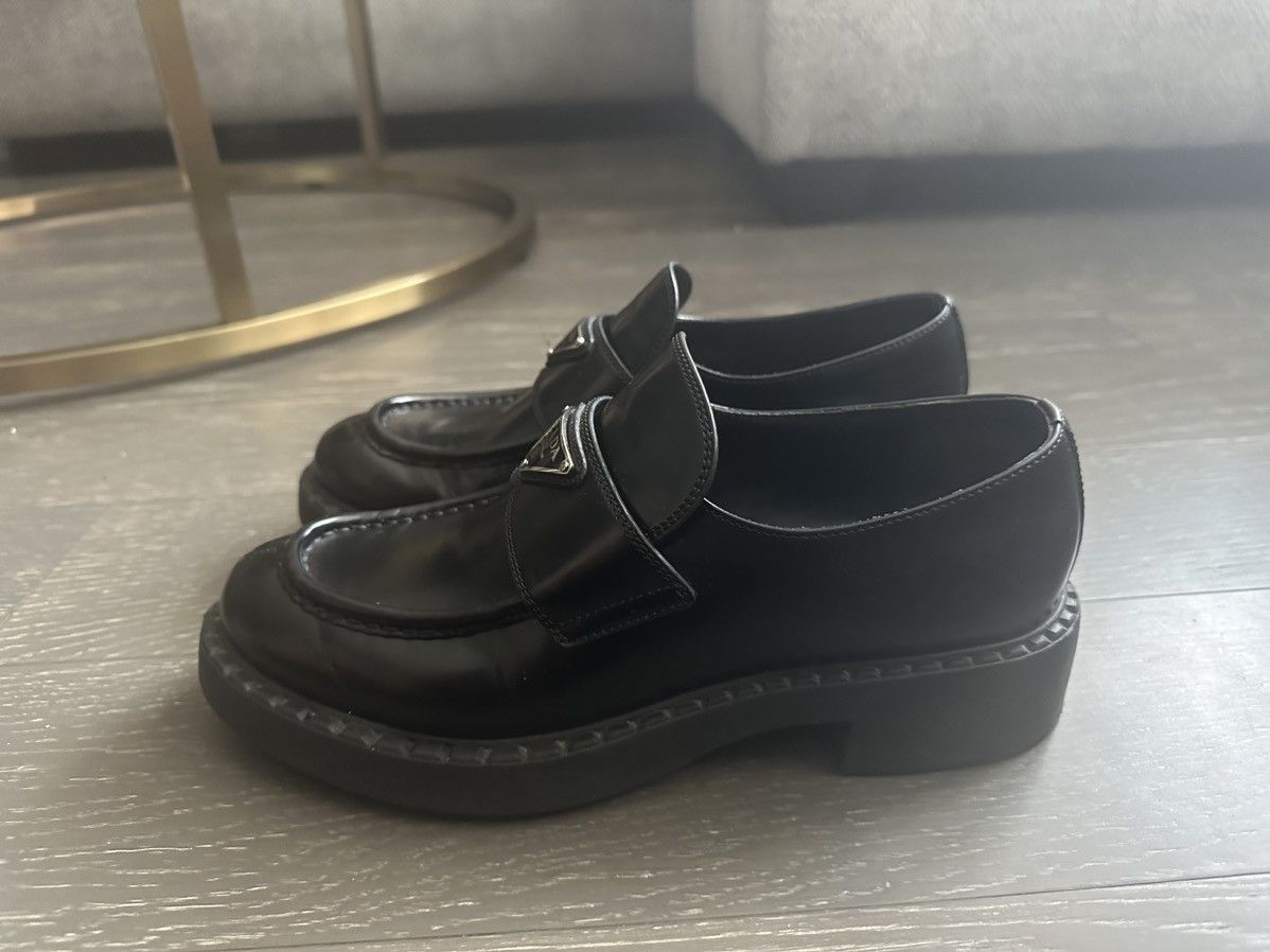 Prada Prada brushed leather loafers Size US 9.5 / IT 39.5 - 4 Thumbnail