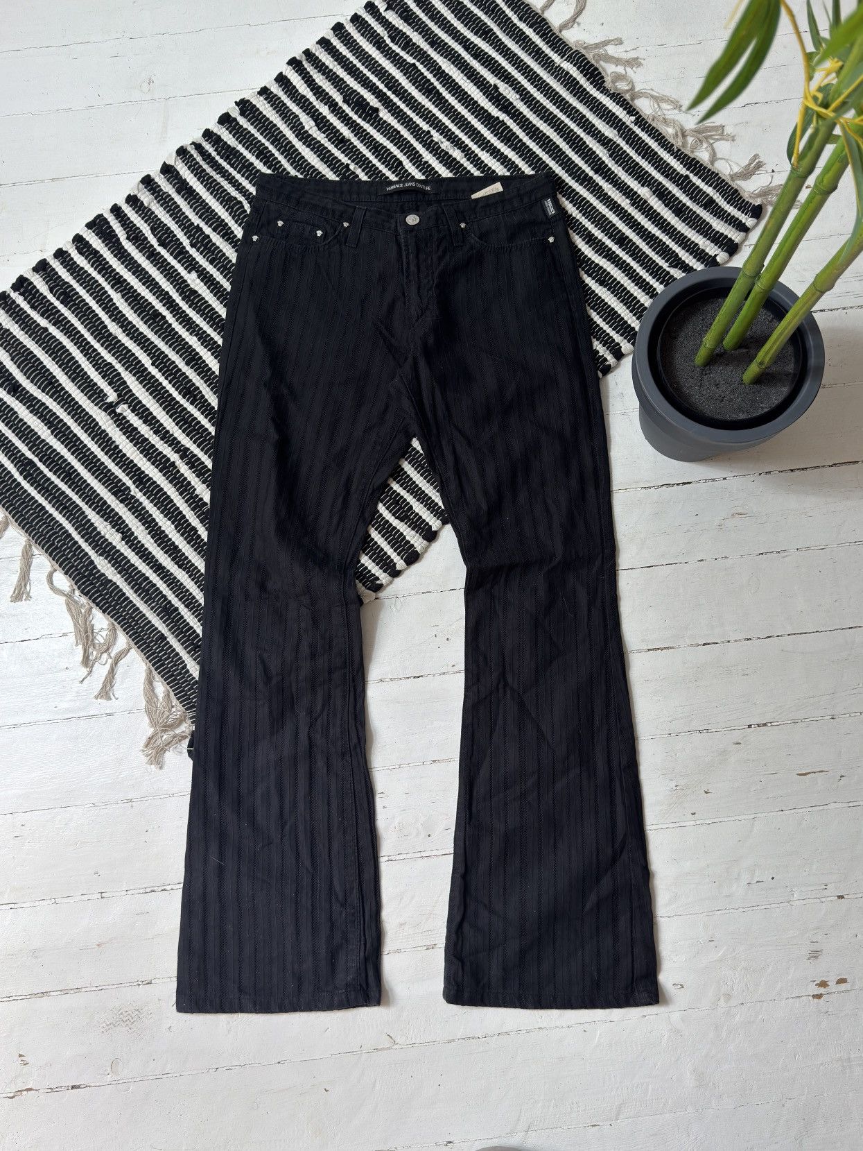 Versace VINTAGE VERSACE 2000s PANTS Size 28" / US 6 / IT 42 - 1 Thumbnail