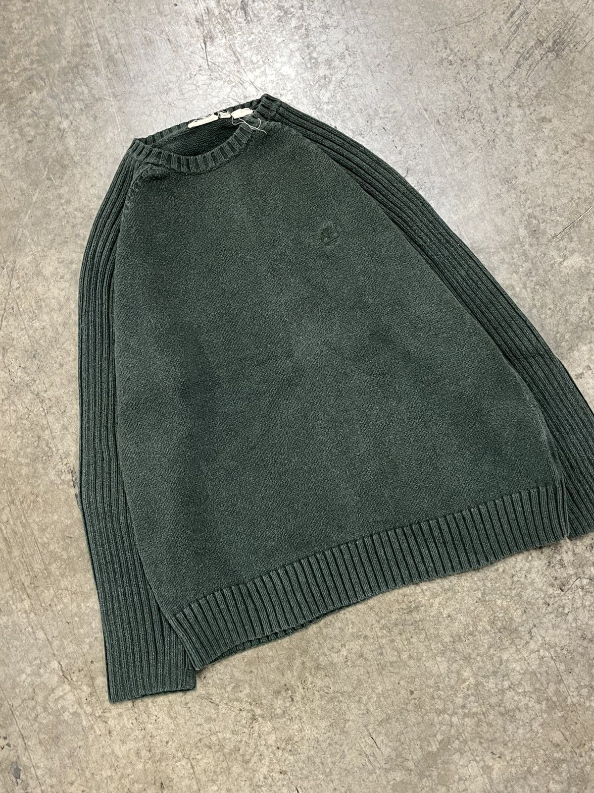 Timberland × Vintage Timberland vintage earthtone heavy knit sweater boxy rare Size US XL / EU 56 / 4 - 4 Thumbnail