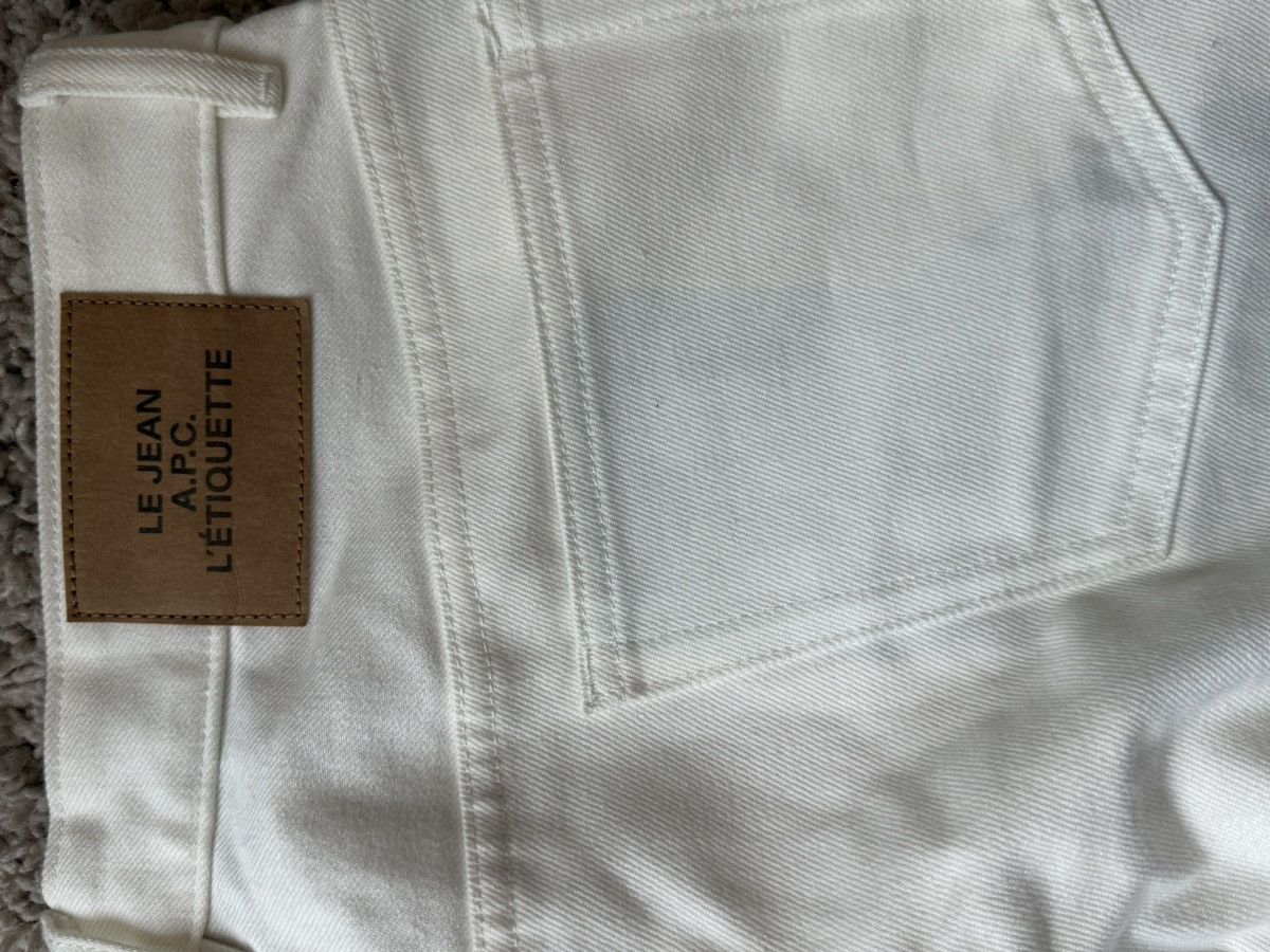A.P.C. A.P.C FOR L'ETIQUETTE - LE JEAN, white denim Size US 32 / EU 48 - 6 Thumbnail