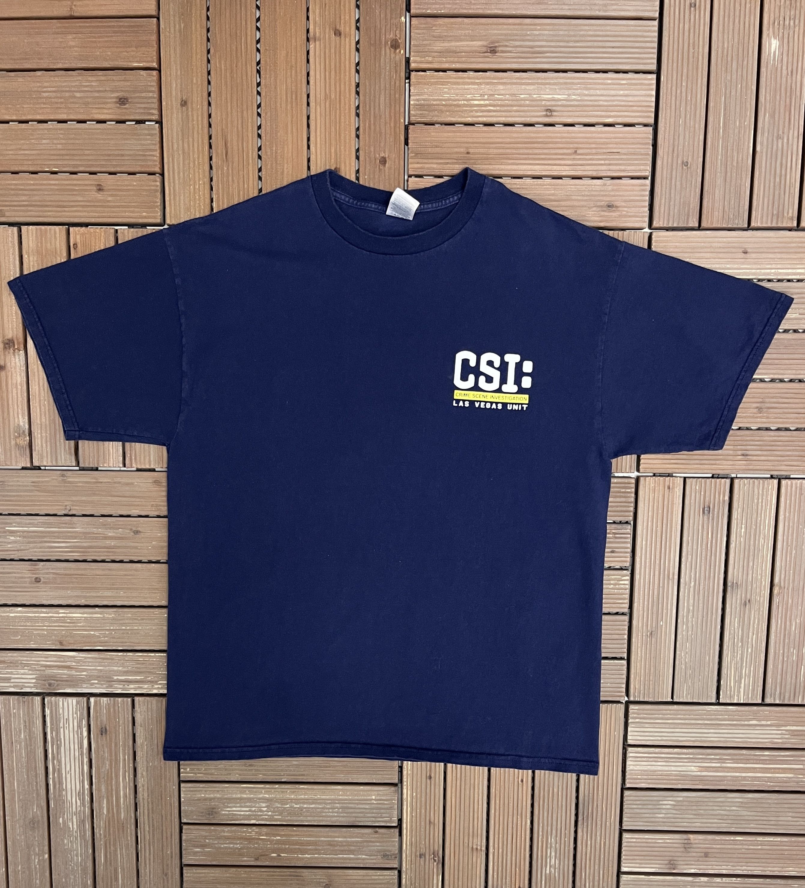 Vintage CSI: Las Vegas Unit Vintage Blue T-Shirt Tee Size US XL / EU 56 / 4 - 1 Thumbnail