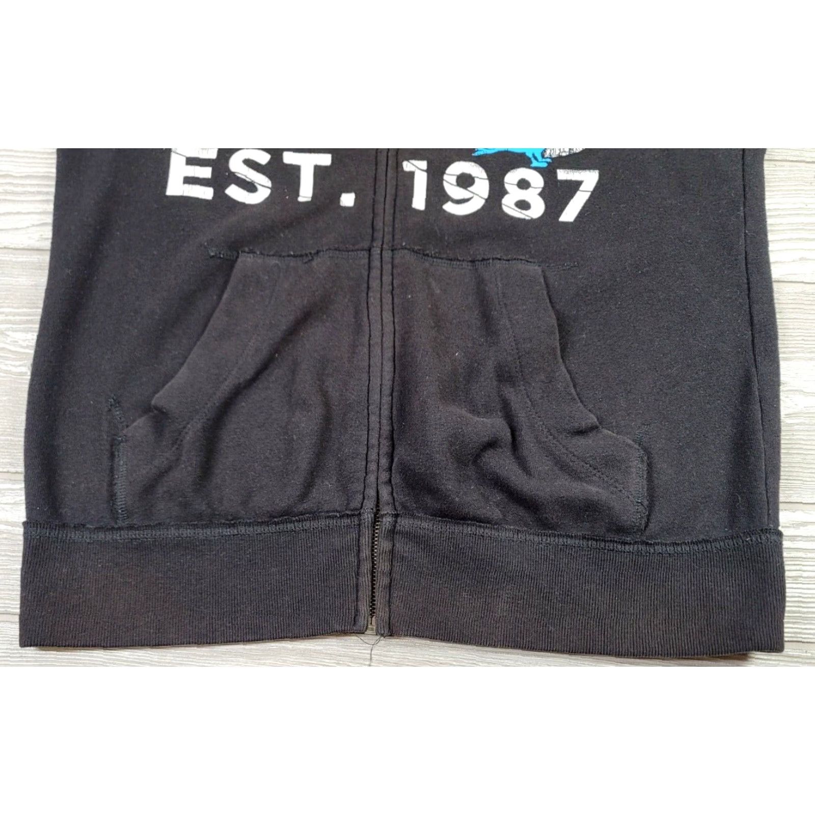 Vintage AEROPOSTALE New York Black Long Sleeve Full Zip Hoodie Mens S Adult Size US S / EU 44-46 / 1 - 6 Thumbnail