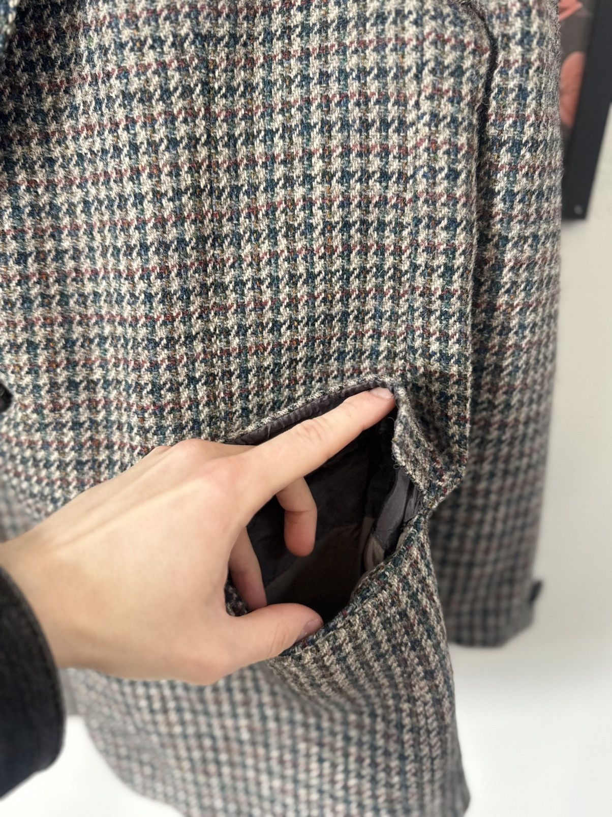 Harris Tweed Blazer 90s HARRIS TWEED JACKET MERCER RRL old money Size 50S - 9 Thumbnail