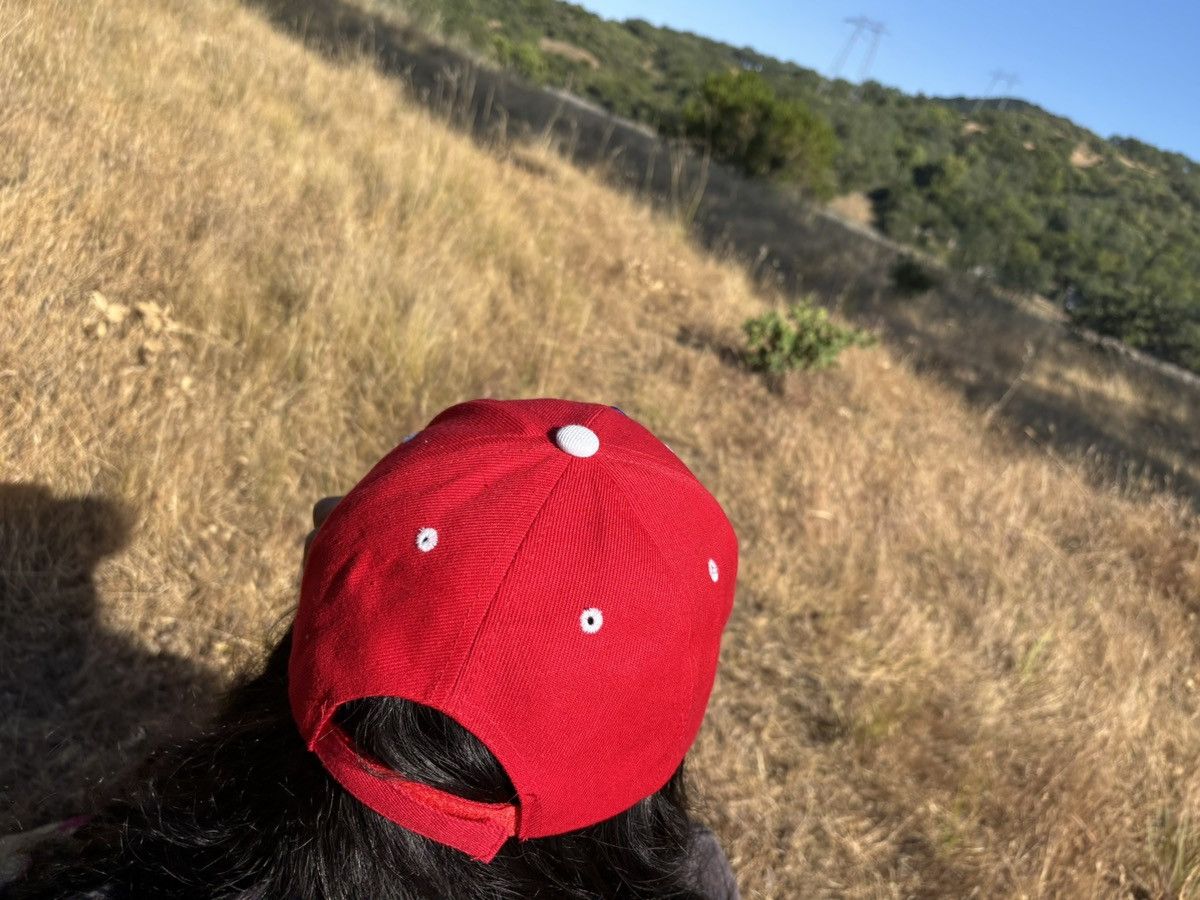 Other Firenze Red Cap w/ Embroidery & Italian Flag – Adjustable Size ONE SIZE - 6 Thumbnail