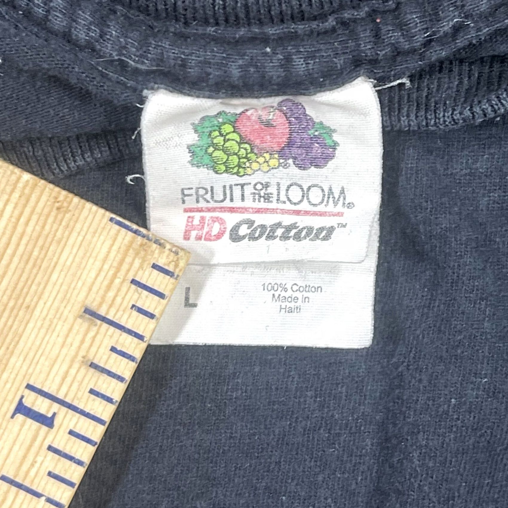 Fruit Of The Loom Fruit of the Loom T-Shirt Adults L Large Black Short Sleeve CrewNeck Size US L / EU 52-54 / 3 - 7 Thumbnail