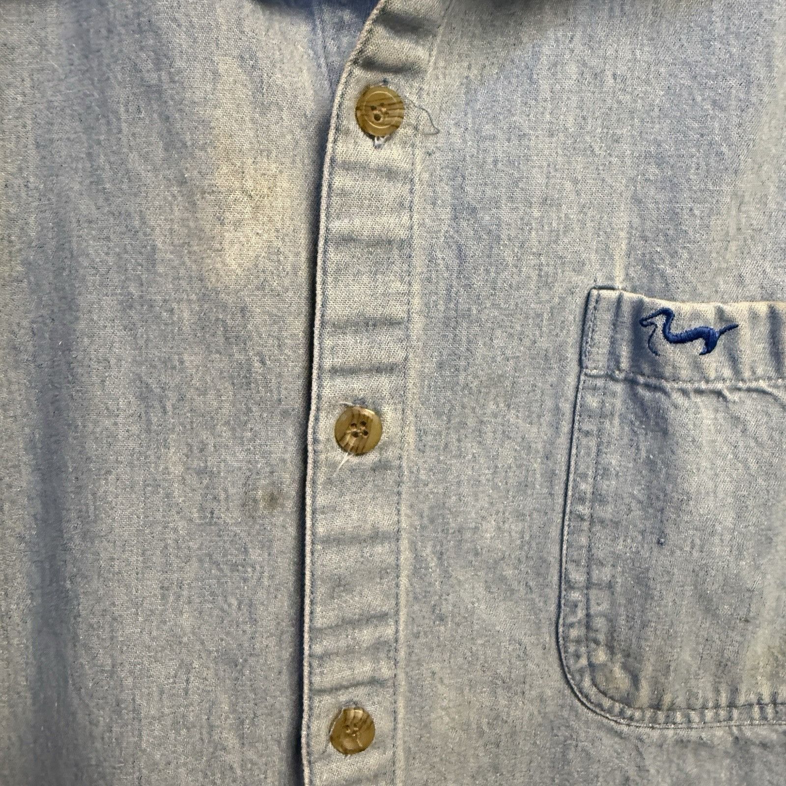 Vintage Vintage Duxbak Shooting/Hunting Long Sleeve Blue Button Up Size US XL / EU 56 / 4 - 5 Thumbnail