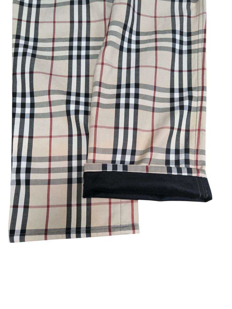 Black Label × Burberry Rare nova check Pants Burberry Black Labels Velvet Lining Size 29" - 8 Thumbnail