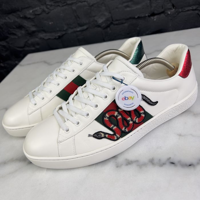 Gucci ace cheap embroidered snake