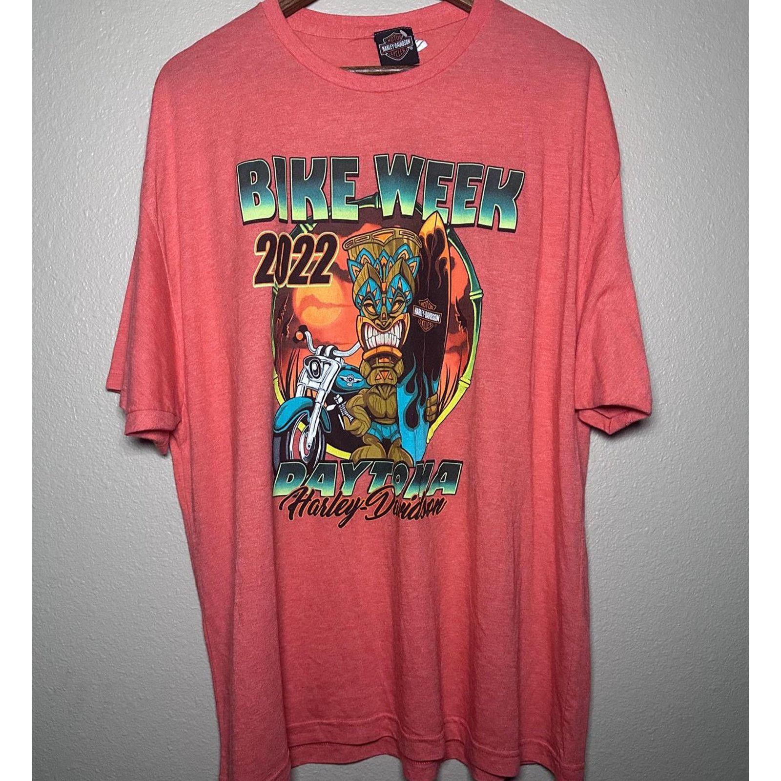 Harley Davidson 🌴 Harley-Davidson Tiki Tee – Size XXXL Size US XXL / EU 58 / 5 - 1 Thumbnail