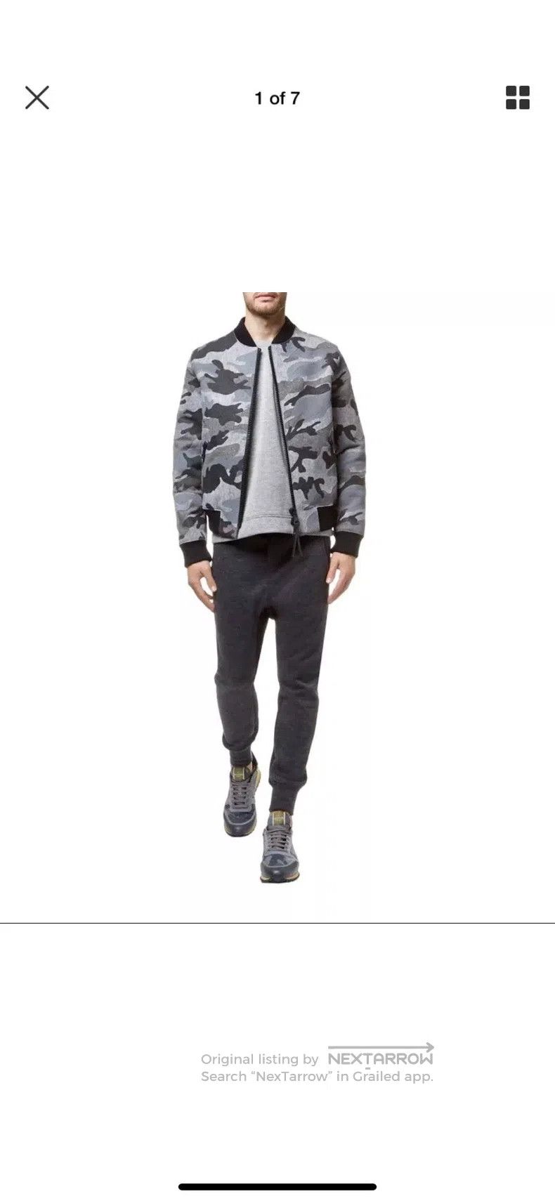 Valentino Valentino Grey camouflage wool felt jacket Size US M / EU 48-50 / 2 - 7 Thumbnail