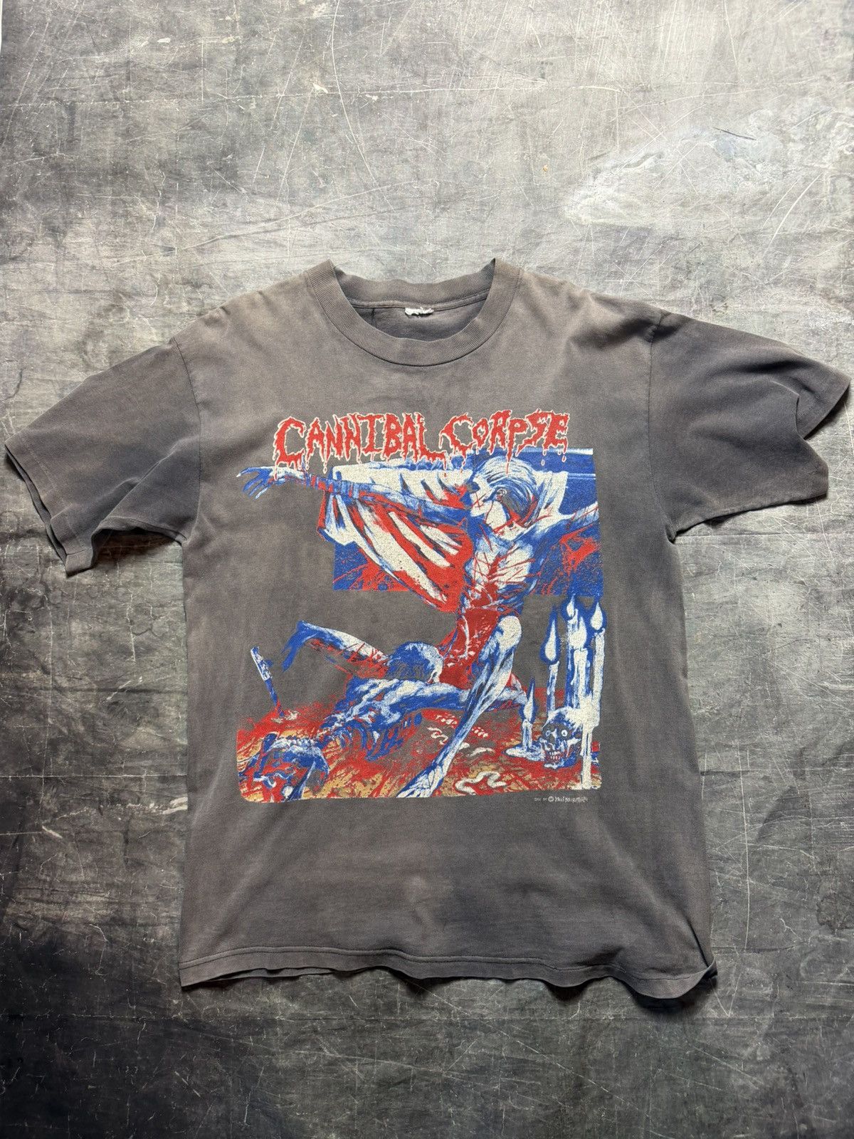 Vintage Vintage 90’s Cannibal Corpse Earthling VIP T-Shirt Size US XL / EU 56 / 4 - 1 Thumbnail