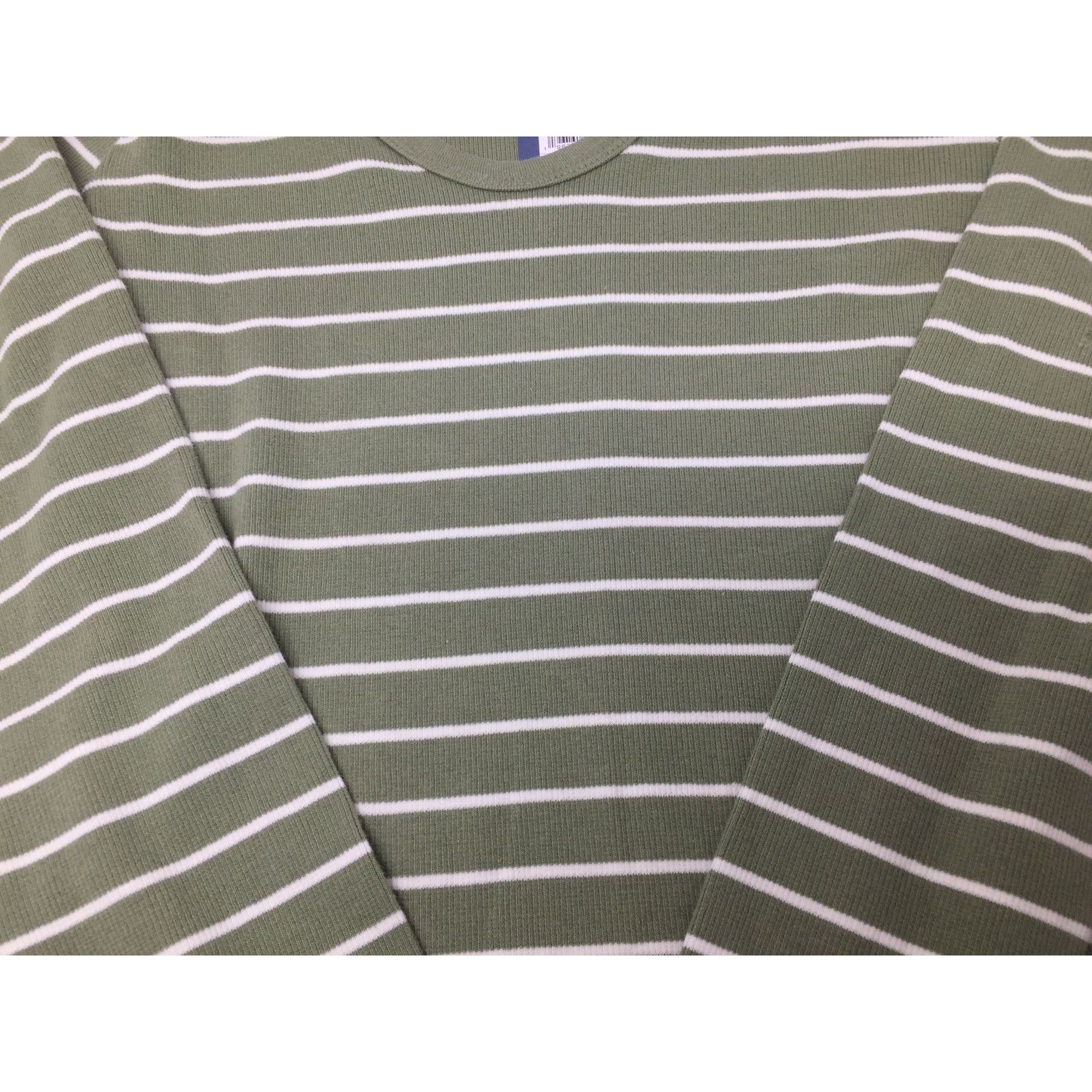 Other Women's Universal Thread Green and White Striped Long Sleeve Size S / US 4 / IT 40 - 8 Thumbnail