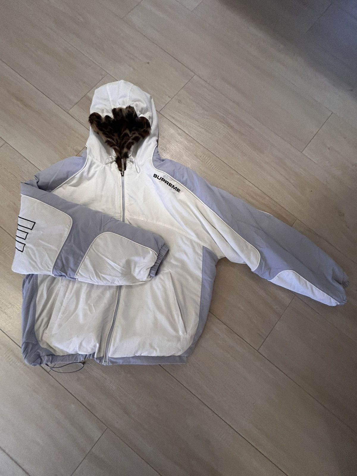 Supreme Faux Fur Reversible Hooded Track Jacket