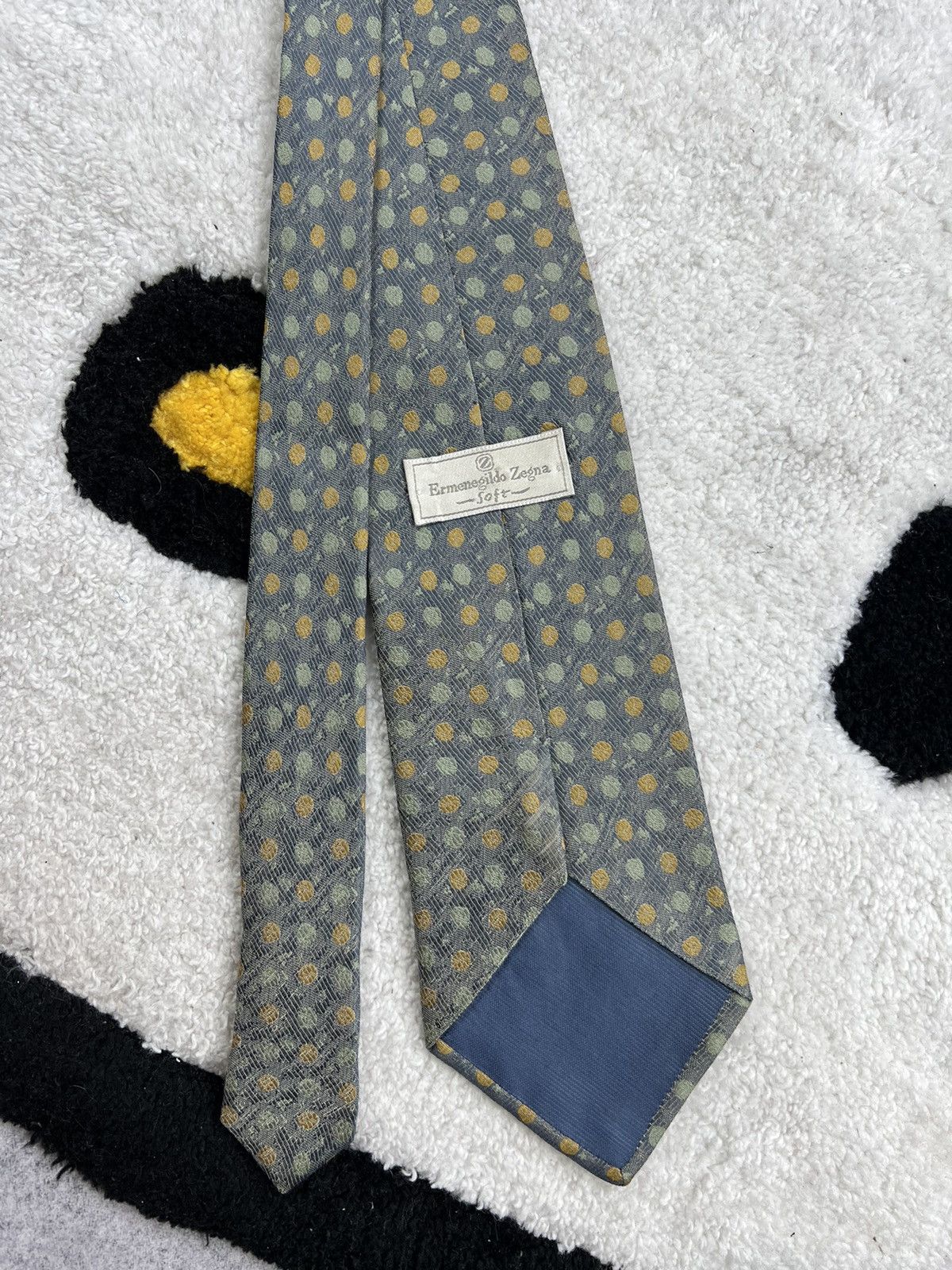Ermenegildo Zegna Vintage Ermenegildo Zegna Silk Geometric Luxury Tie Size ONE SIZE - 6 Thumbnail