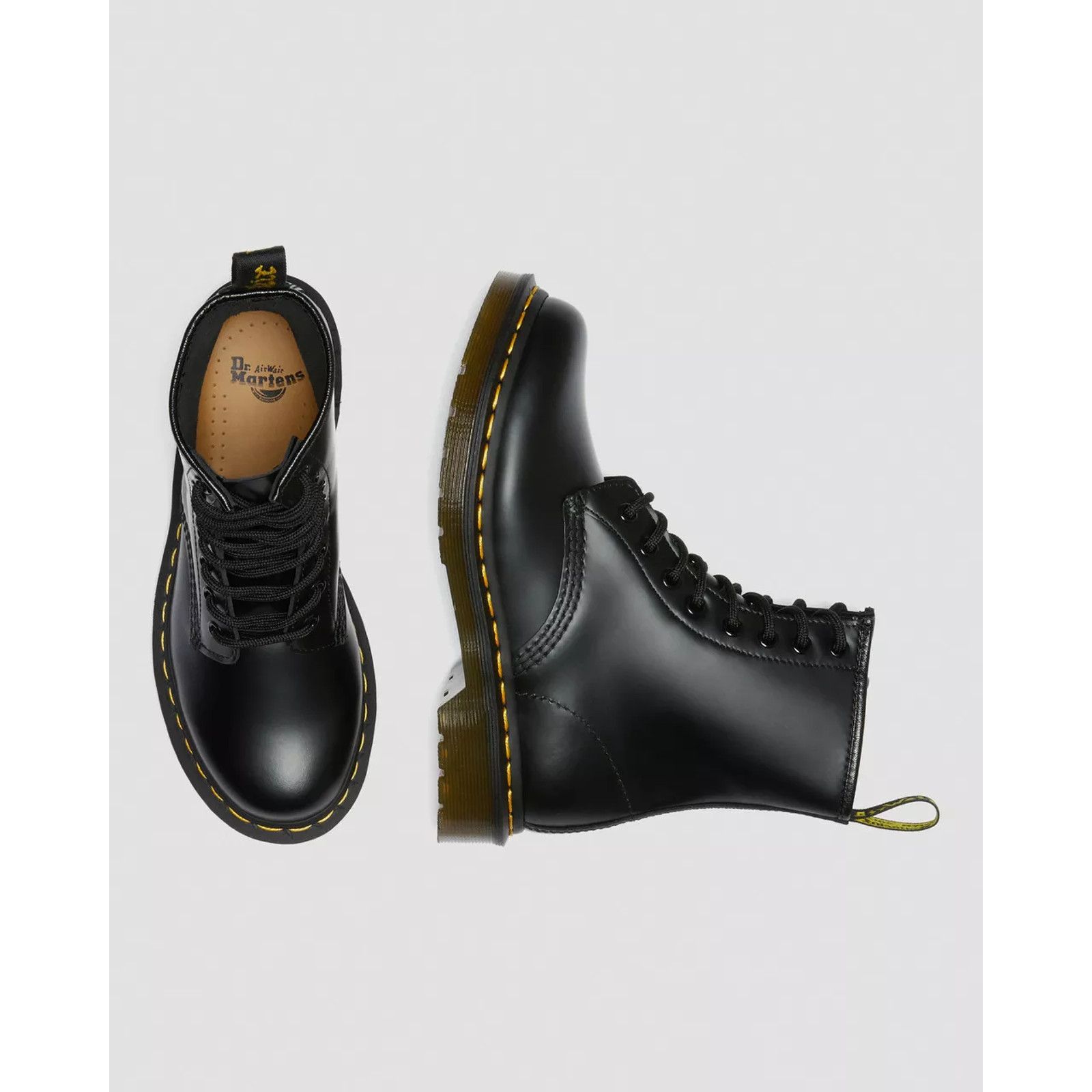 Dr. Martens Dr. Martens 1460W Womens 7 Black Smooth Leather 8 Eye Boots Size US 7 / IT 37 - 5 Thumbnail
