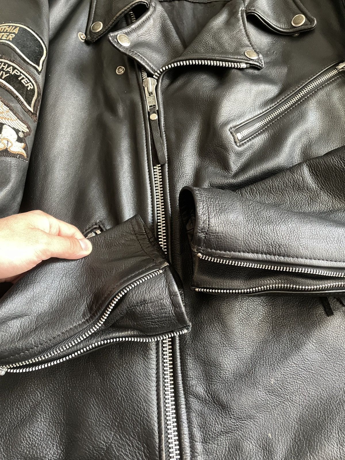 Harley Davidson × Vintage CRAZY HARLEY DAVIDSON LEATHER JACKET Size US XL / EU 56 / 4 - 12 Thumbnail