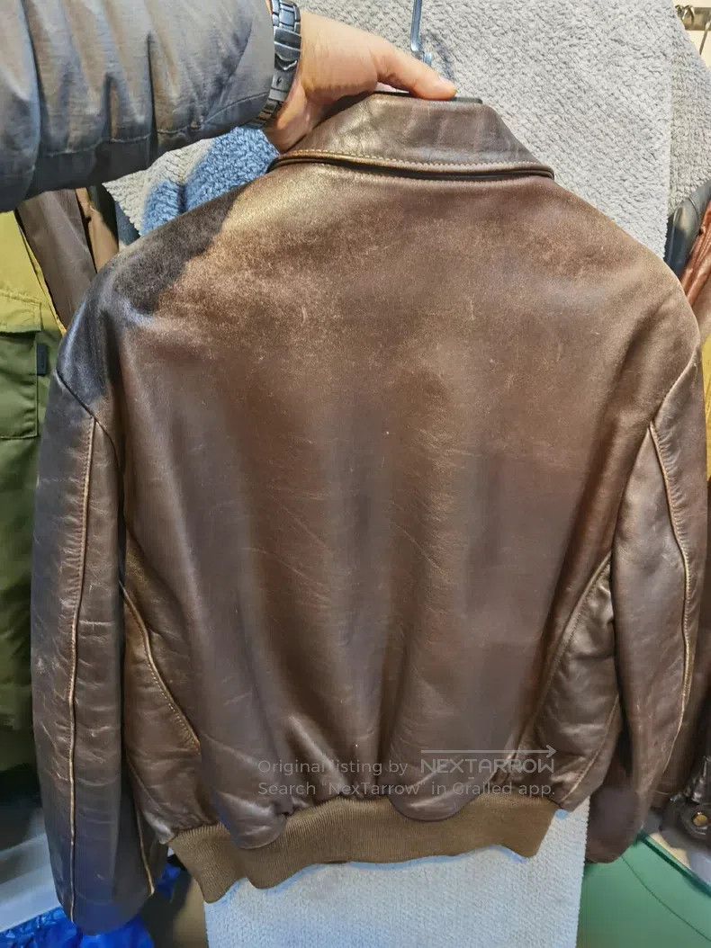 Schott Schott Vintage A2 horseskin flight jacket Size US XL / EU 56 / 4 - 2 Thumbnail