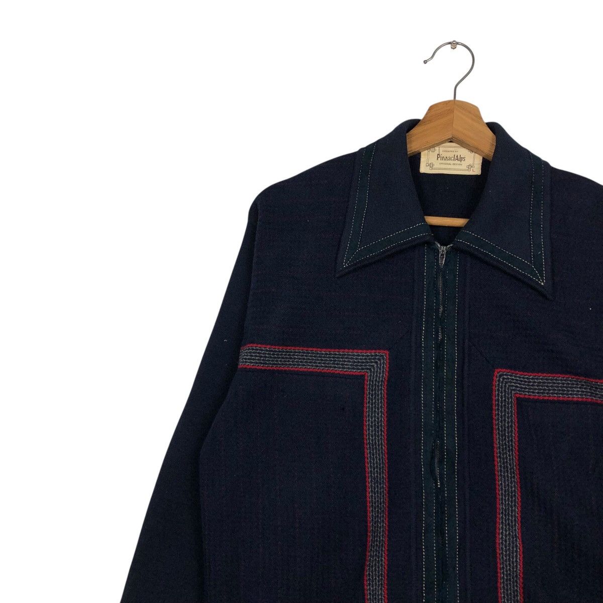 Japanese Brand 📌Vintage Bomber Cardigan Jacket PinnaclAlps Issey Miyake Size US L / EU 52-54 / 3 - 8 Thumbnail