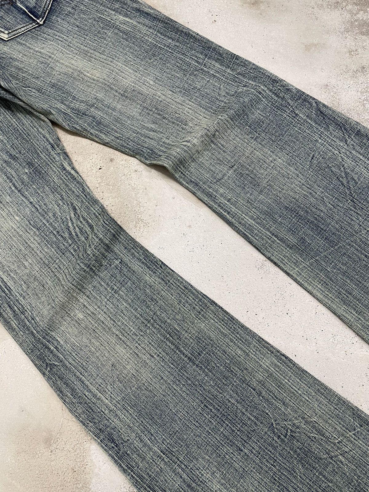 If Six Was Nine × Japanese Brand Still Mud Light Wash High Rise Flare Distressed Style Pants Size US 30 / EU 46 - 15 Thumbnail