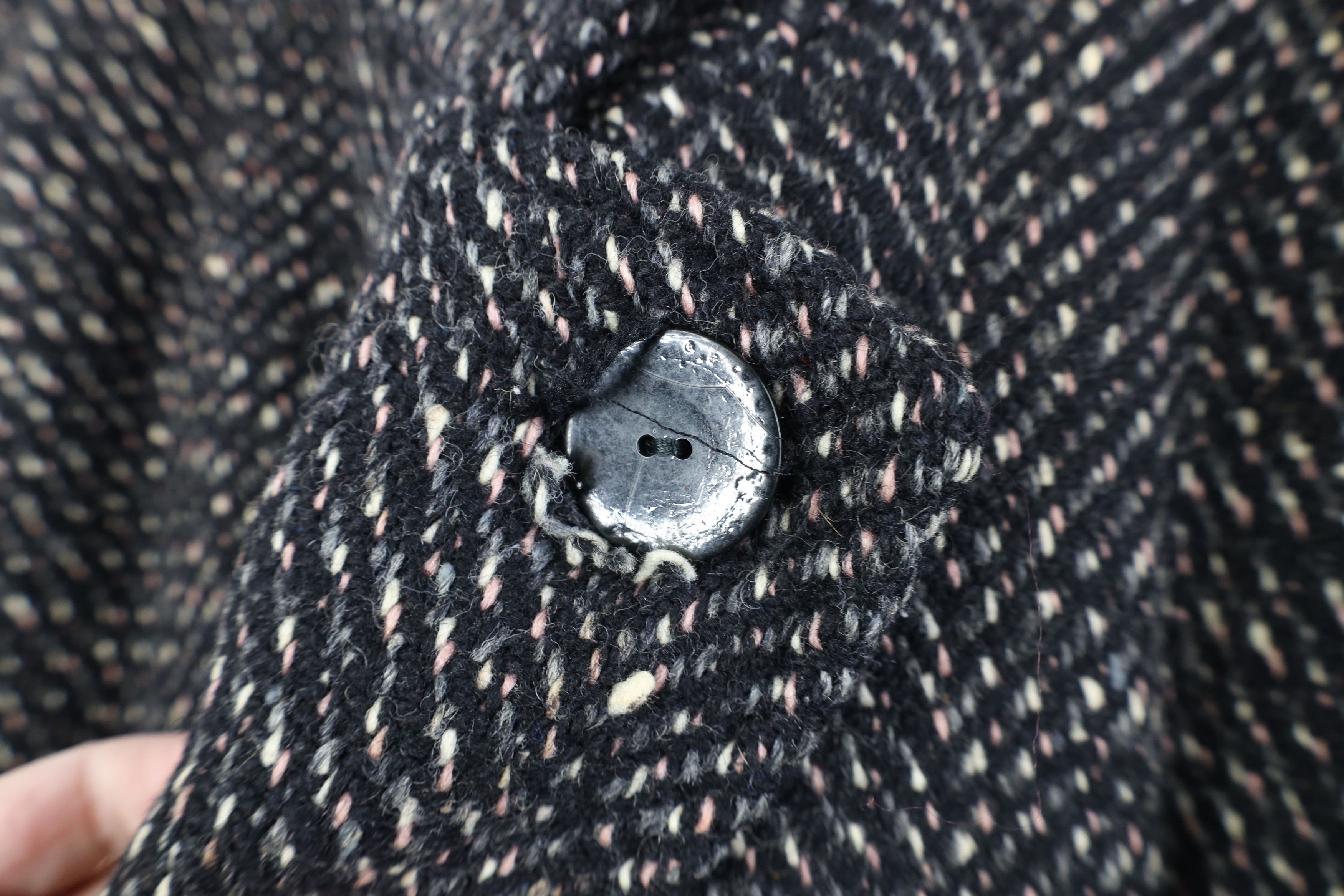 Vintage Vintage 70s Streetwear Tweed Herringbone Jacket Coat USA Size XL / US 12-14 / IT 48-50 - 6 Thumbnail