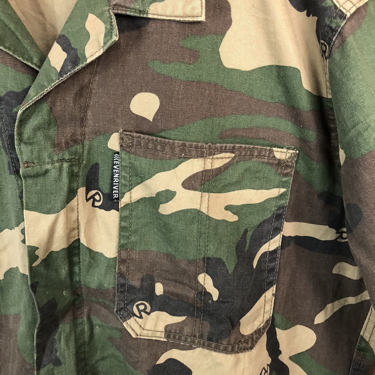 Japanese Brand Even River Green Camo Coveralls vintage japan #A553 Size US 38 / EU 54 - 11 Thumbnail