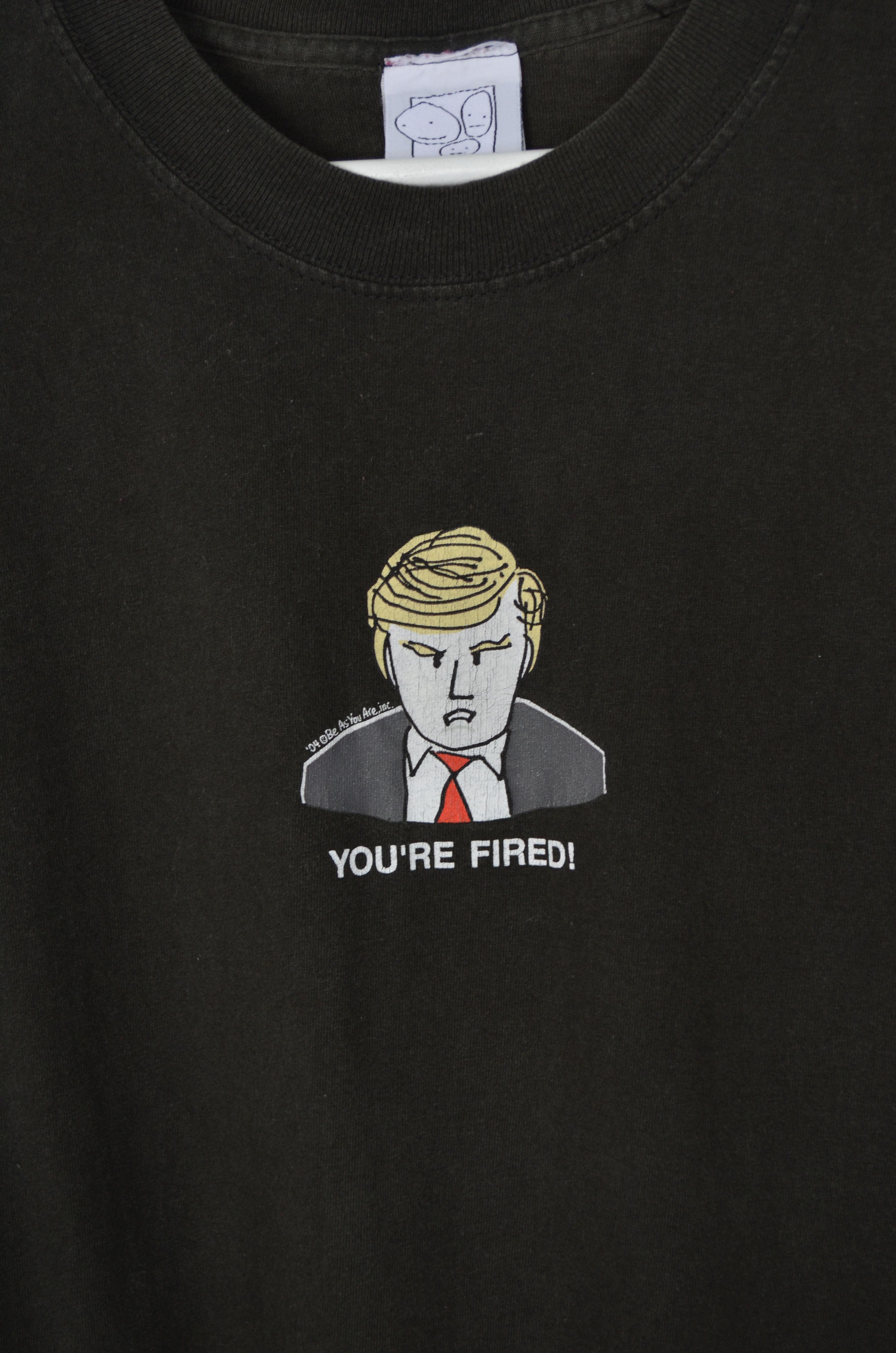 Donald Trump × Vintage 2004 The Apprentice DONALD TRUMP "You're Fired!" Logo Tee Size US XL / EU 56 / 4 - 5 Thumbnail
