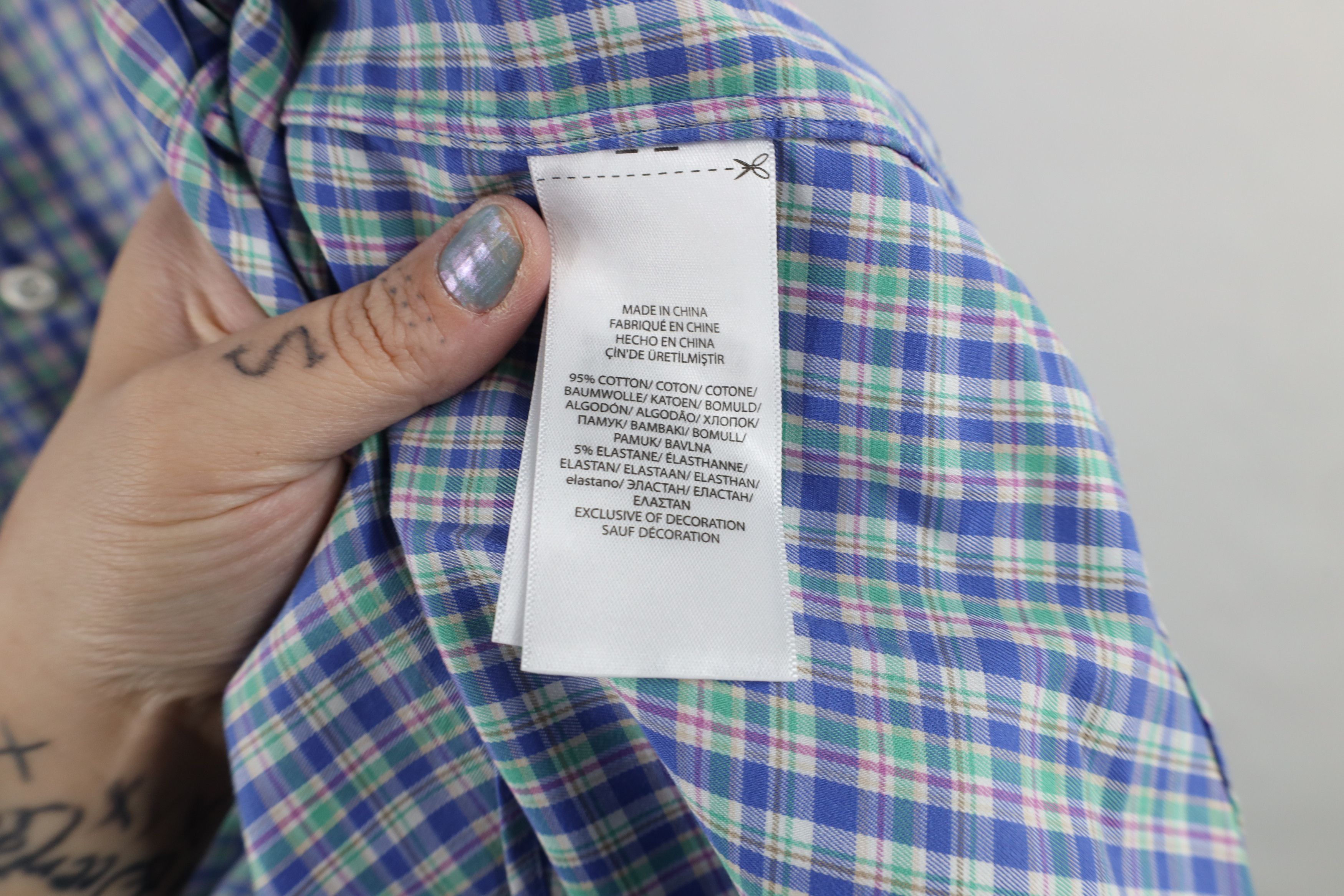 Ralph Lauren × Vintage Ralph Lauren Performance Rainbow Plaid Collared Button Shirt Size US XL / EU 56 / 4 - 6 Thumbnail