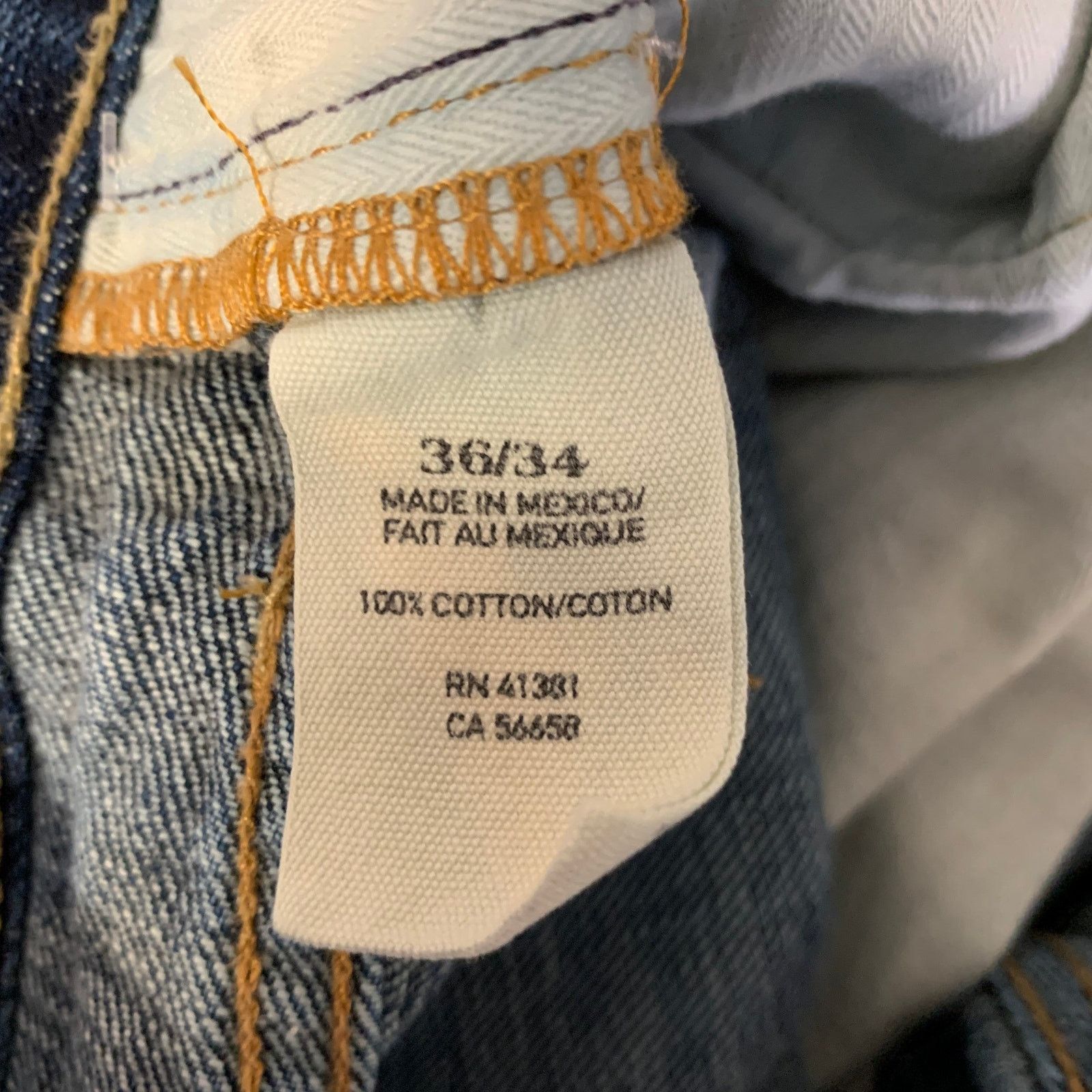 Ralph Lauren RALPH LAUREN Size 36 Blue Distressed Cotton Straight Jeans Size US 36 / EU 52 - 5 Thumbnail