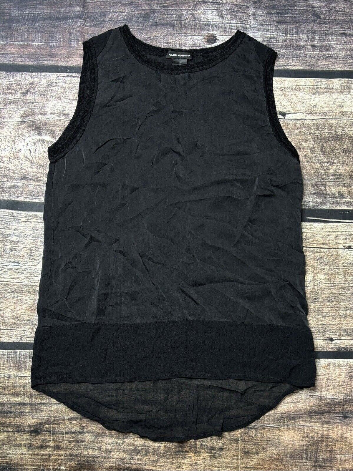 Club Monaco Club Monaco Silk Tank Top Women's XS Sheer Pullover Size XS / US 0-2 / IT 36-38 - 1 Thumbnail