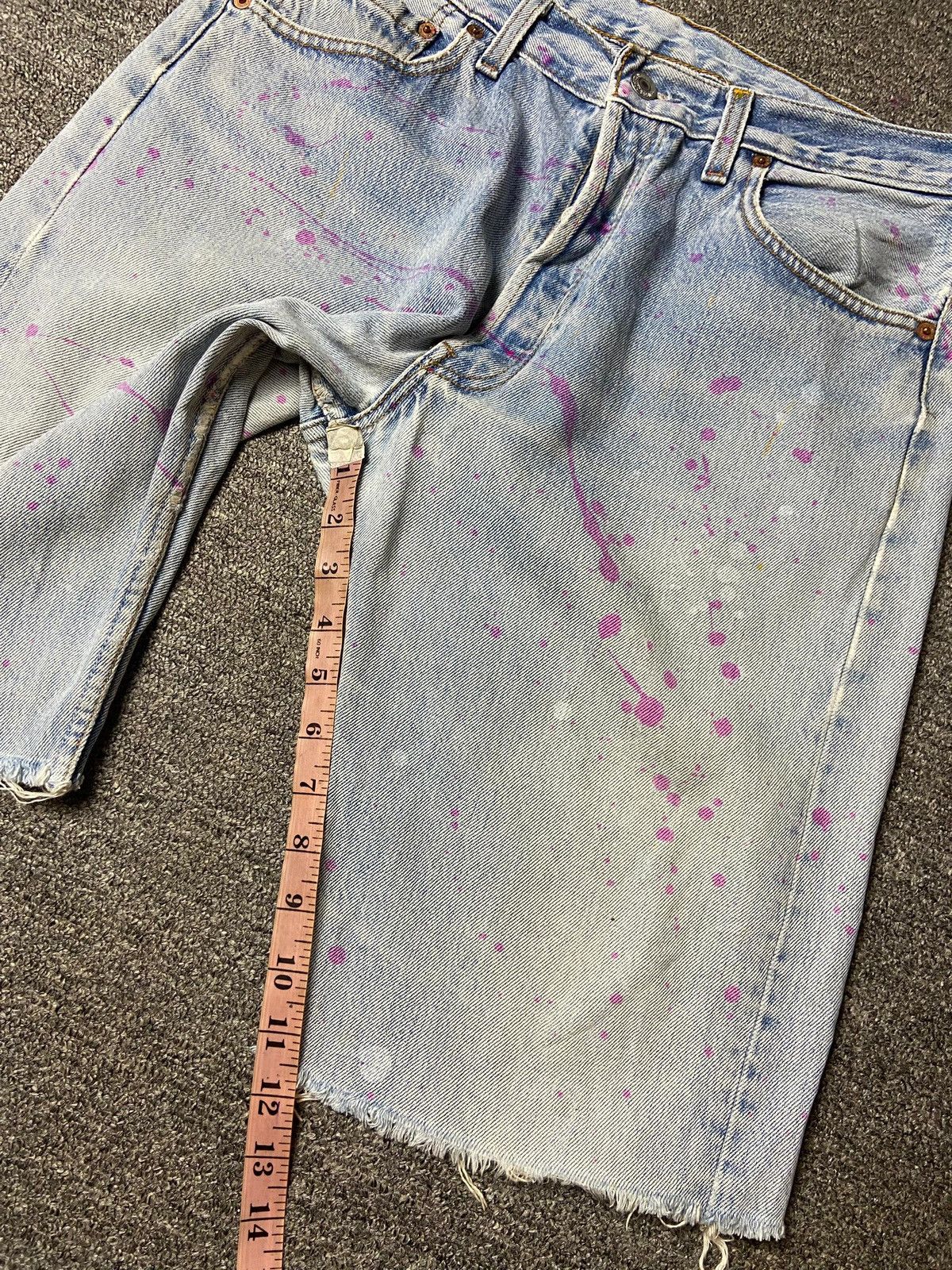 Levi's Vintage LEVIS Paint Splatter Denim Shorts (143) Size US 32 / EU 48 - 8 Thumbnail