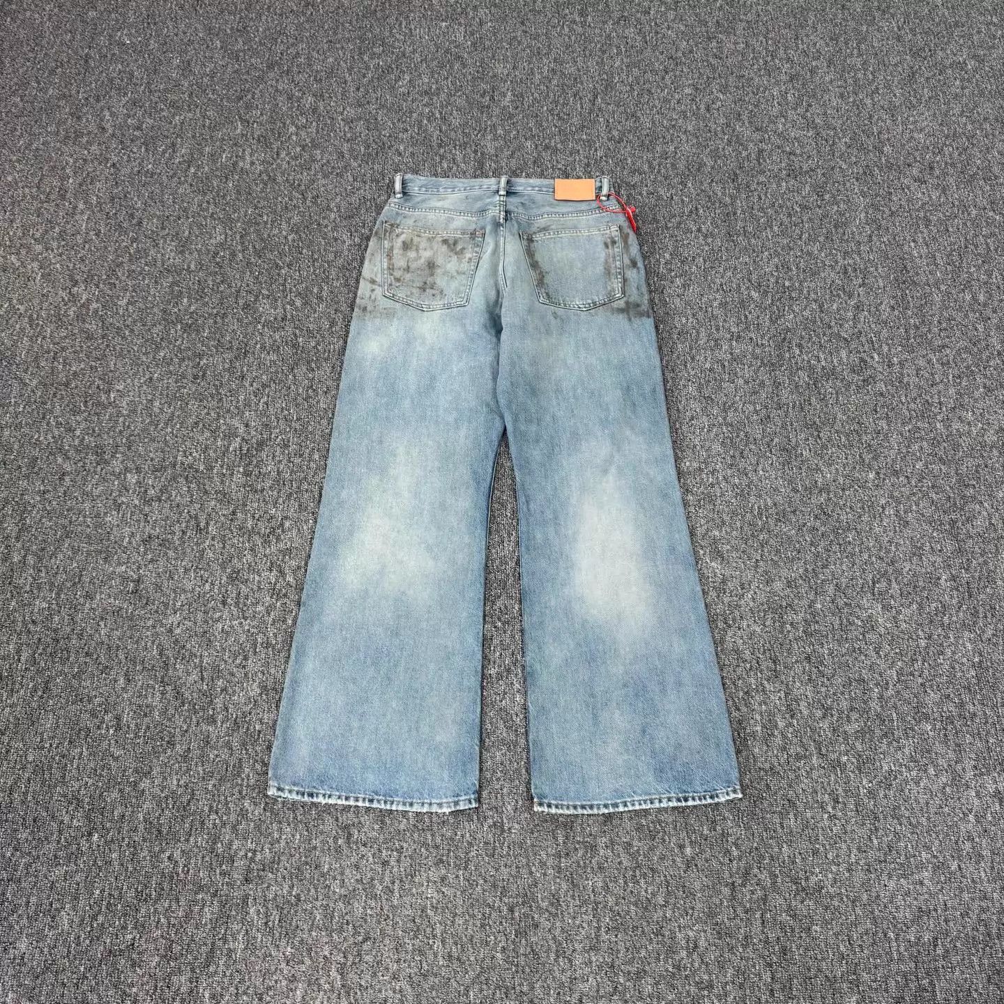 Acne Studios Acne Studios Distressed Blue Wide Leg Jeans 28/30 99 New Size 28" / US 6 / IT 42 - 2 Thumbnail