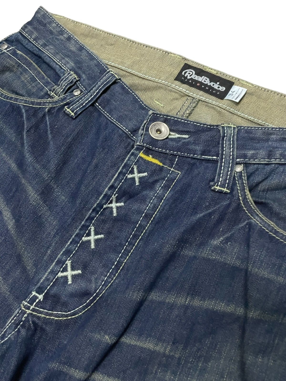 KOJIMA GENES Evisu Style Real Bvoice Daicock Print Baggy Jeans Button fly Size US 34 / EU 50 - 11 Thumbnail